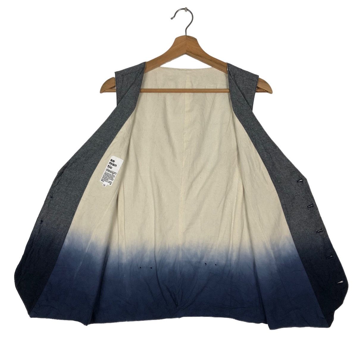 Japanese Brand 🔥2 Tones Vest Color Mix Semantic Design Issey Miyake Japan Size US L / EU 52-54 / 3 - 11 Thumbnail