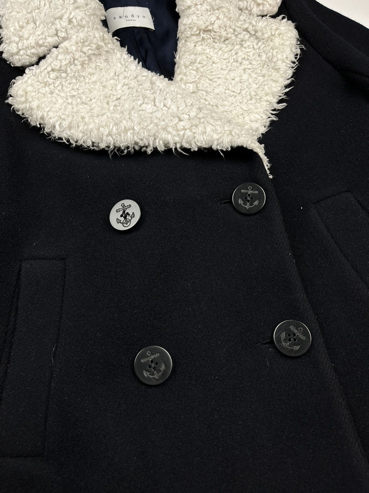 Sandro Sandro Paris wool coat M8825H Size XS / US 0-2 / IT 36-38 - 3 Thumbnail