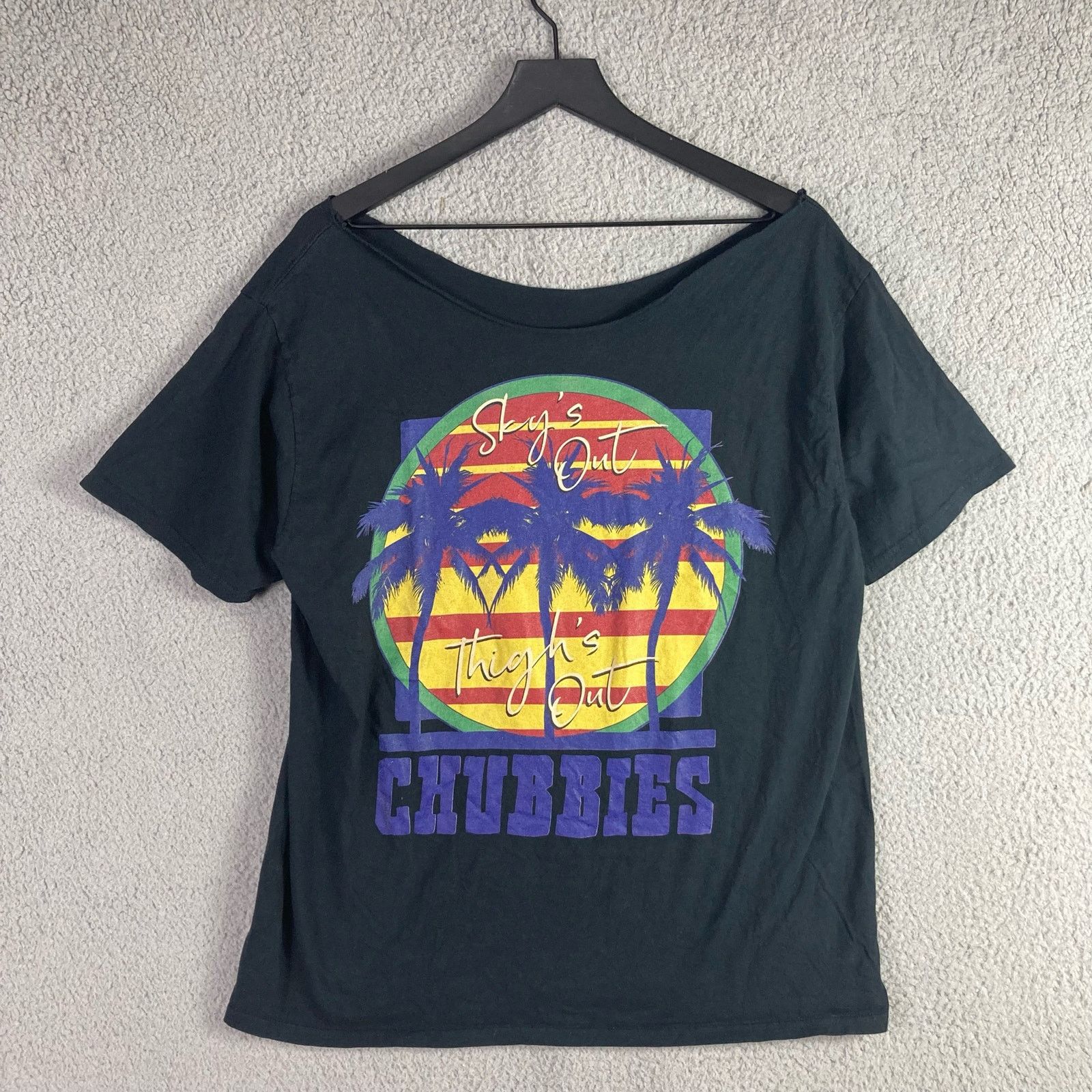 Chubbies Chubbies Distressed T-Shirt Black Size 2XL Comfortable Size XXL / US 16-18 / IT 52-54 - 2 Thumbnail