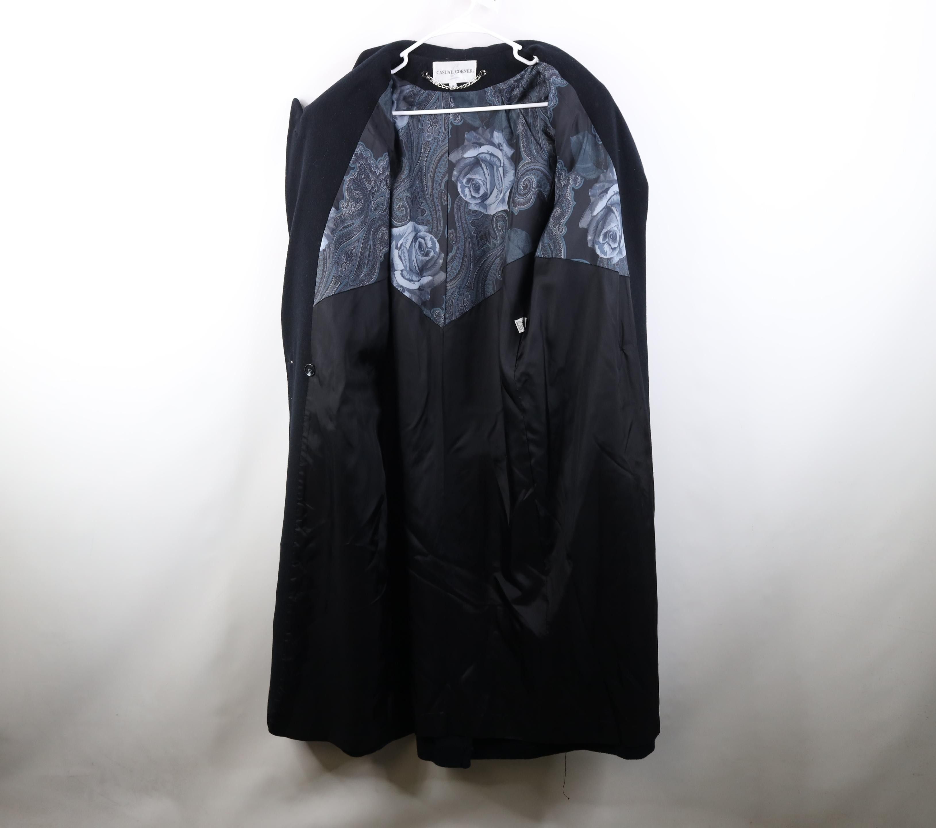 Vintage Vintage 90s Streetwear Trench Coat Overcoat Jacket Black Size M / US 6-8 / IT 42-44 - 9 Thumbnail
