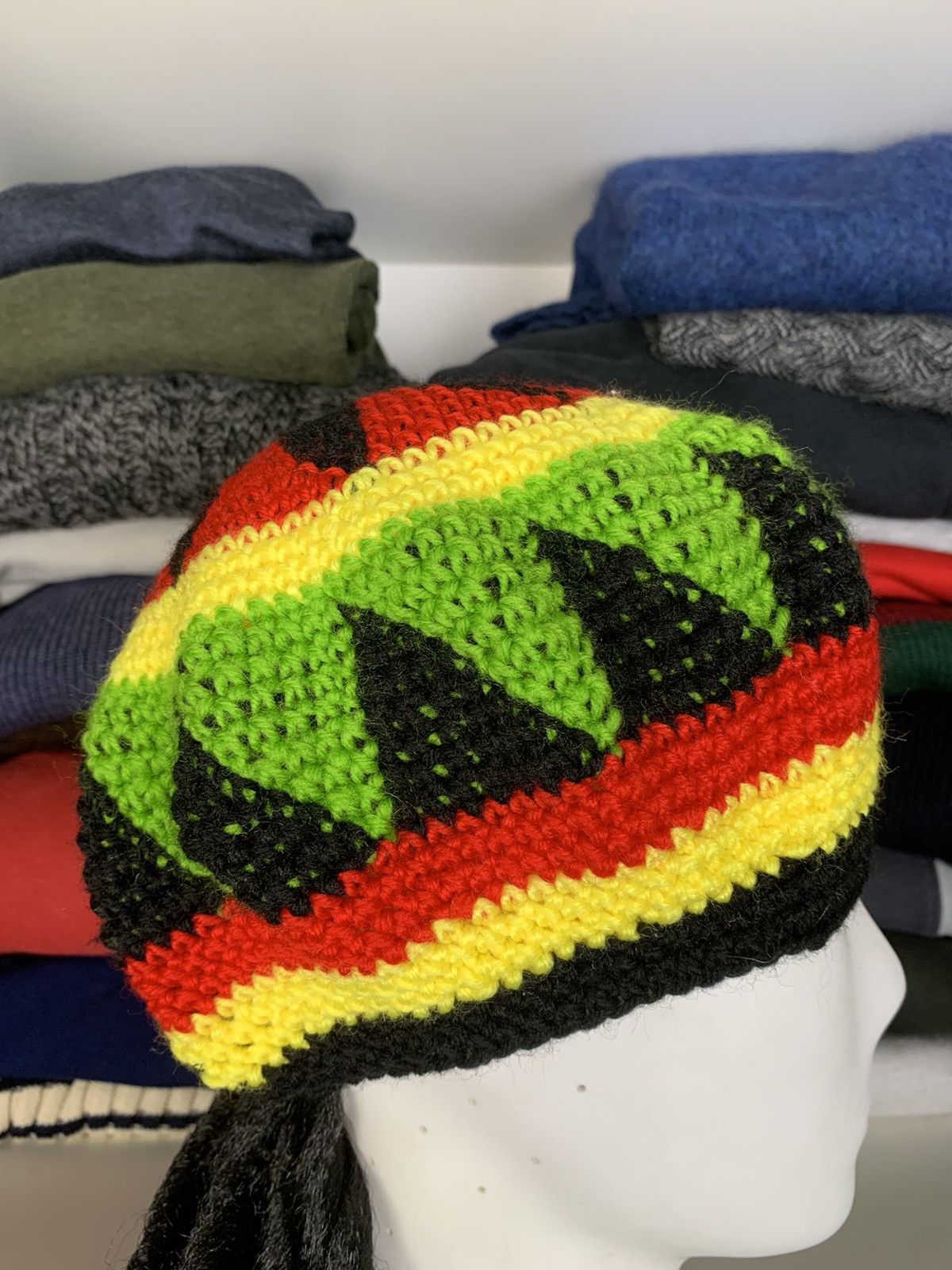 Bob Marley Y2K Rasta Hat Like Bob Marley Style Size ONE SIZE - 7 Thumbnail