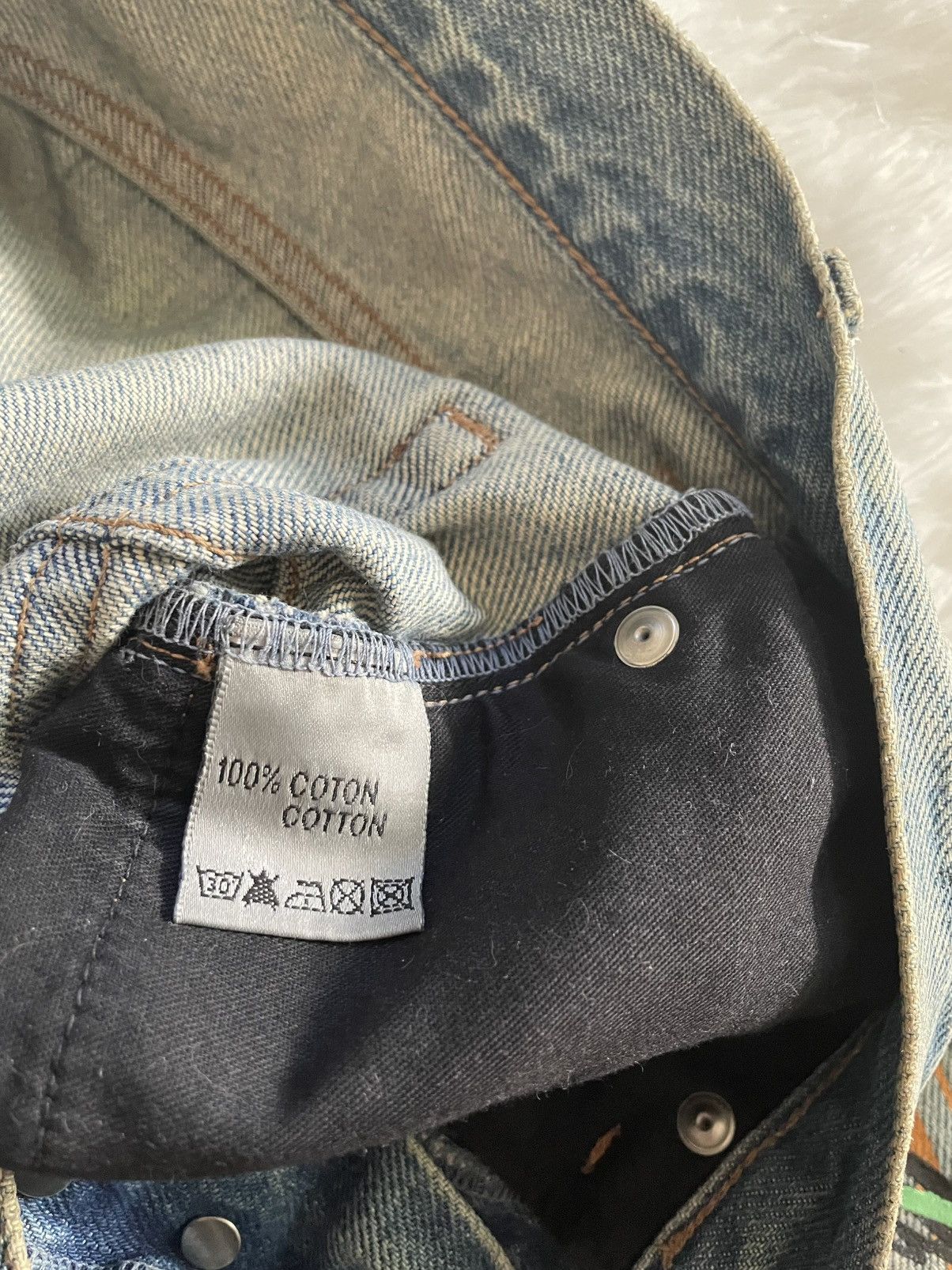 Dior Dior KVA SS15 Scribble Denim Size US 29 - 6 Thumbnail