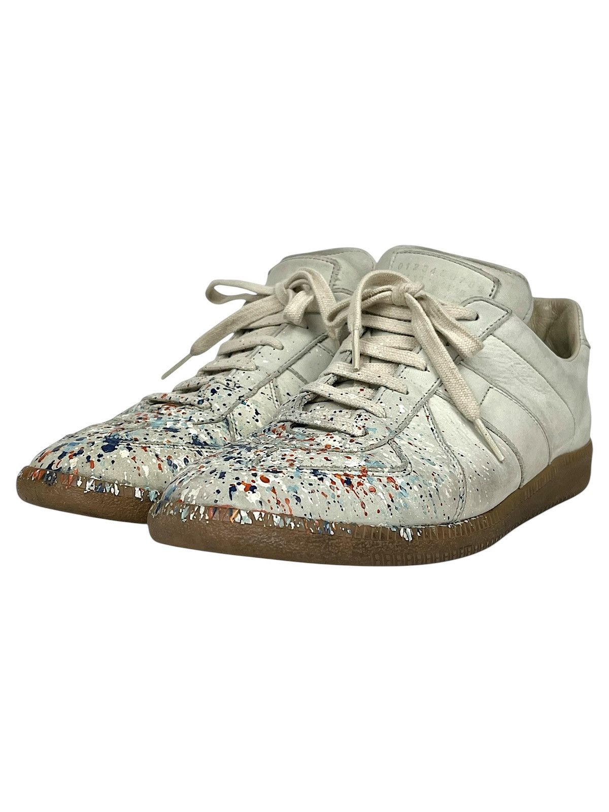 Maison Margiela RARE Maison Margiela Paint Splatter GAT Sneakers, Size 41 Size US 8 / EU 41 - 1 Thumbnail