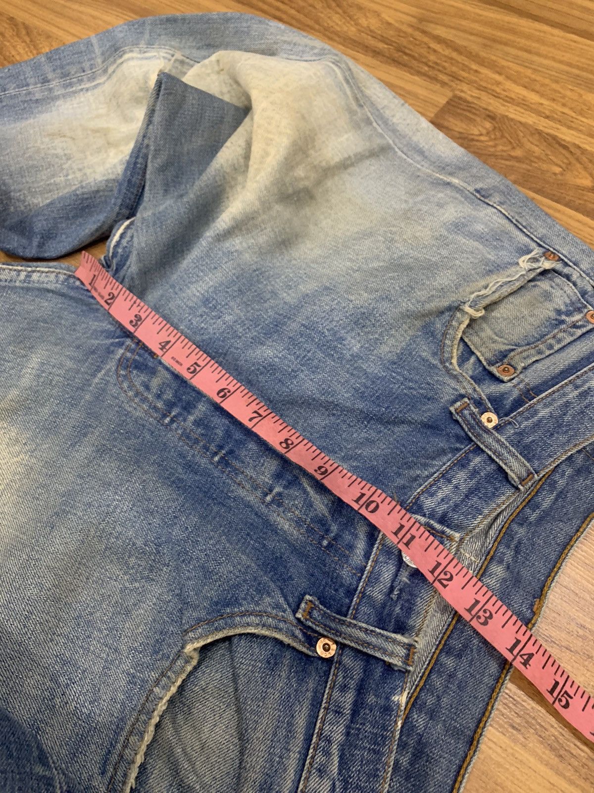 Levi's VTG DESTROYED DISTRESSED SELVEDGE DENIM JEANS SIZE 32 Size US 32 / EU 48 - 13 Thumbnail