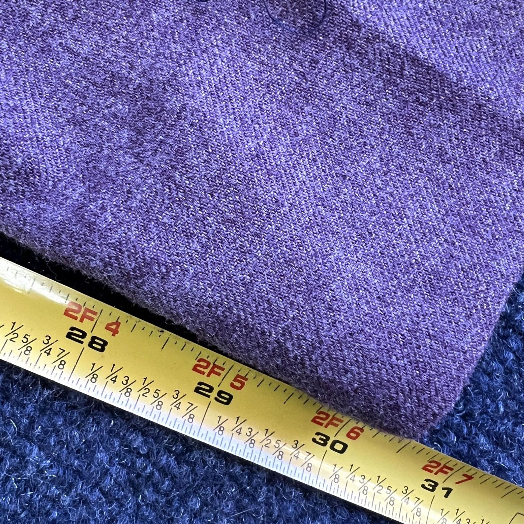 Vintage VINTAGE 90s Dress Pants Juniors 15/16 Purple Straight Leg Pleated Waist Size 36" / US 14 / IT 50 - 7 Thumbnail