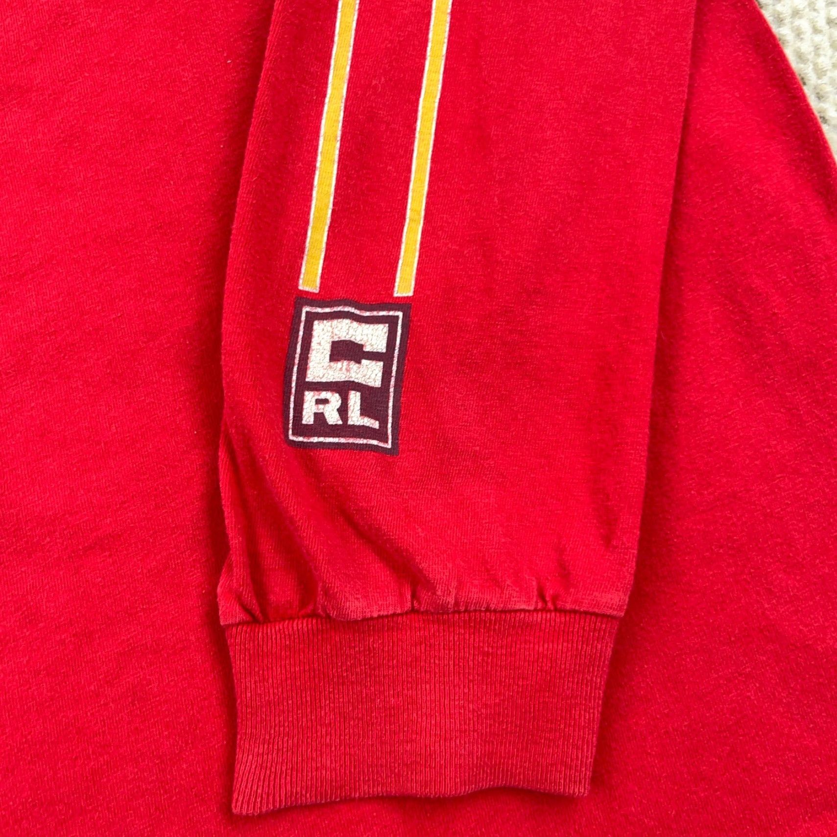 Chaps VINTAGE Chaps Shirt Men XL Red Tee Spell Out 90s Y2K 00s Cyber Leather? Size US XL / EU 56 / 4 - 6 Thumbnail