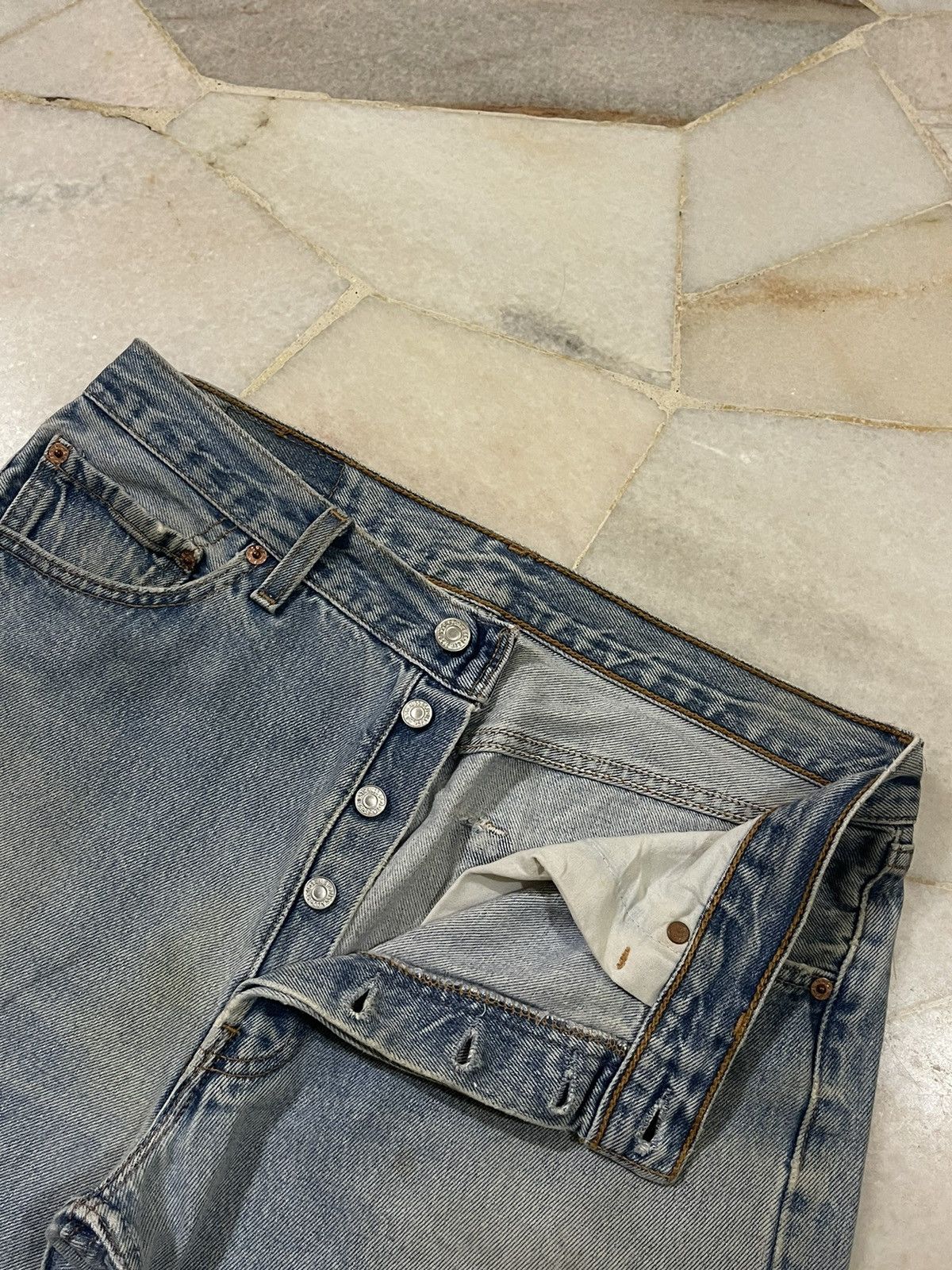 Levi's Vintage Clothing Vintage 00s Levis 501 Denim Shorts / Vintage Levis 501 Size US 34 / EU 50 - 5 Thumbnail