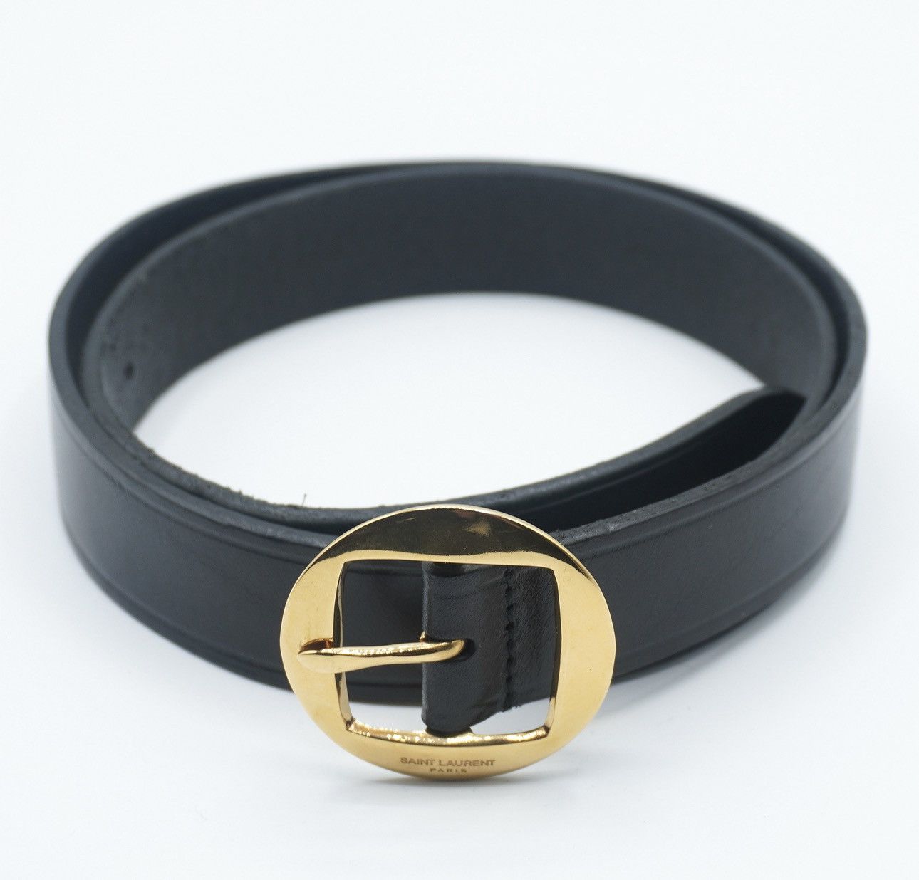 Saint Laurent Paris SAINT LAURENT By HEDI SLIMANE F/W 2016 Circle Belt 85 Size 32 - 6 Thumbnail