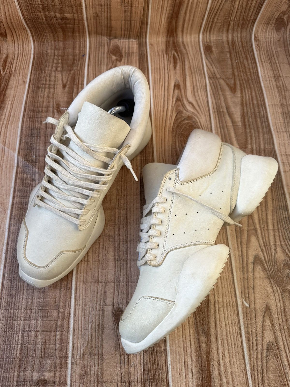 Rick Owens Drkshdw Adidas X Rick Owens Tech Runner Split Sole Size US 10.5 / EU 43-44 - 10 Thumbnail
