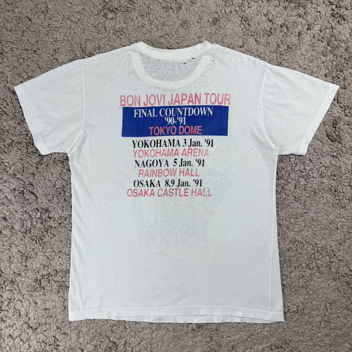 Band Tees Vintage Distress 90’ Bon Jovi Japan Japan Tour T-shirt Size US L / EU 52-54 / 3 - 2 Thumbnail