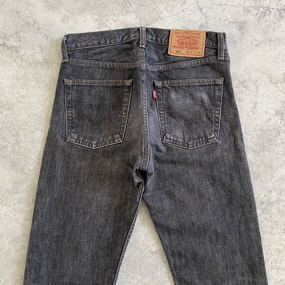 Levi's Vintage 90’s Levis 505 Washed Black Denim Jeans Size US 30 / EU 46 - 14 Thumbnail