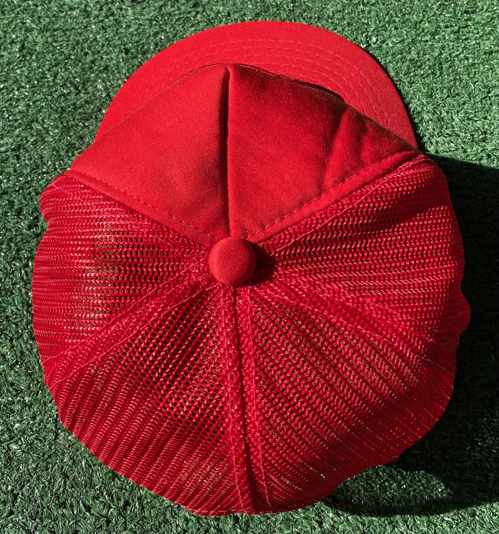 Vintage Vintage 80’s Engine Rescue Company Georgia Red Trucker Hat Size ONE SIZE - 3 Thumbnail