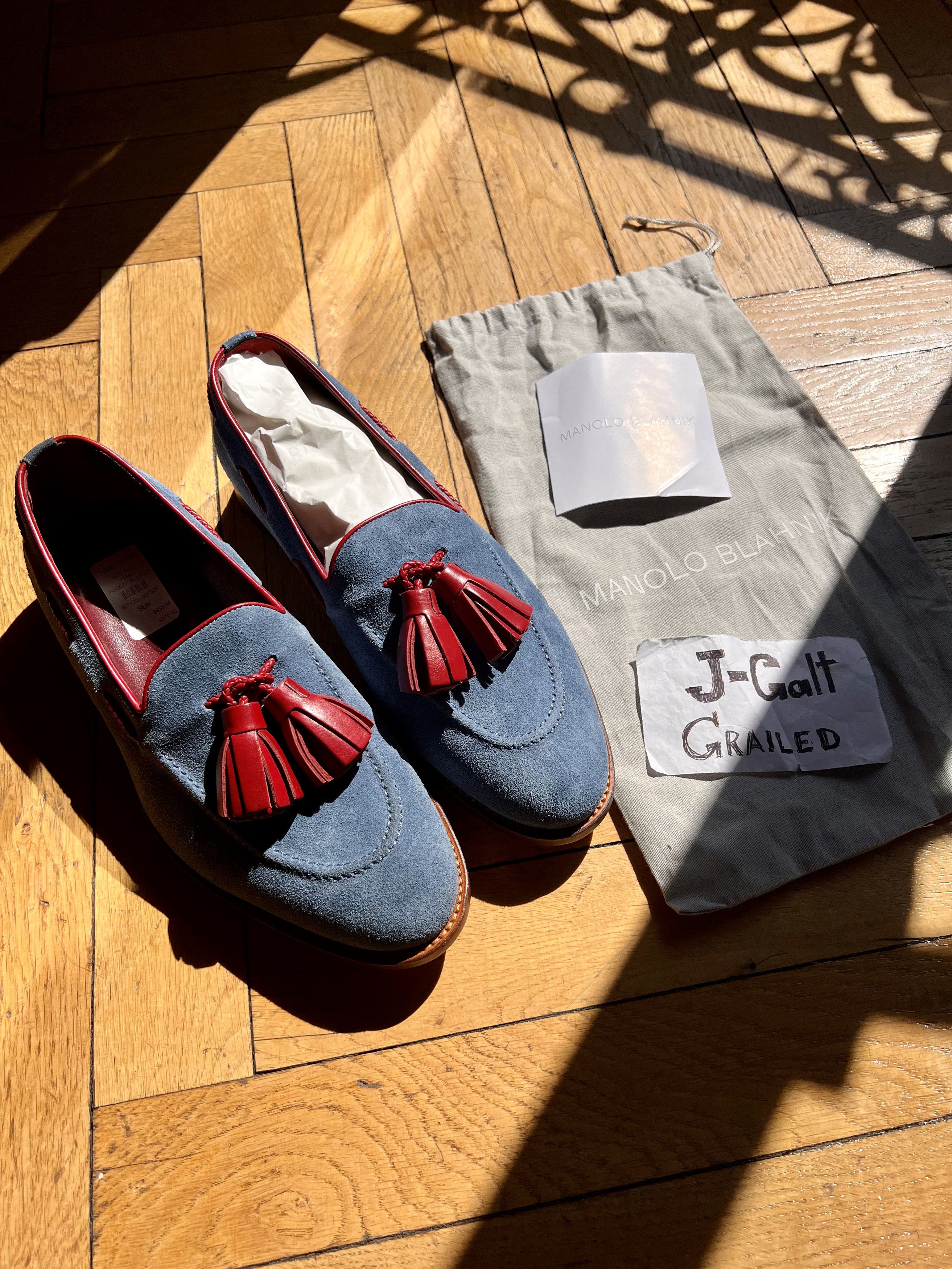 Manolo Blahnik Handmade! ManoloB tasseled loafers size 8UK 9US Size US 9 / EU 42 - 2 Thumbnail