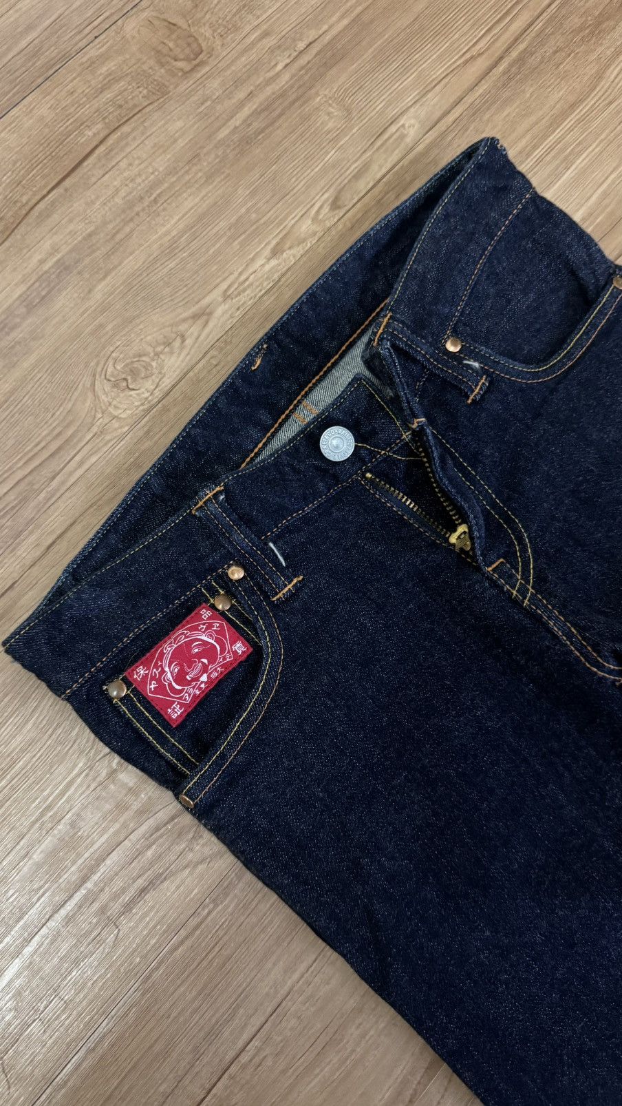 Evisu Evisu Donna Selvedge Flare Bootcut Jeans Size 27" / US 4 / IT 40 - 3 Thumbnail