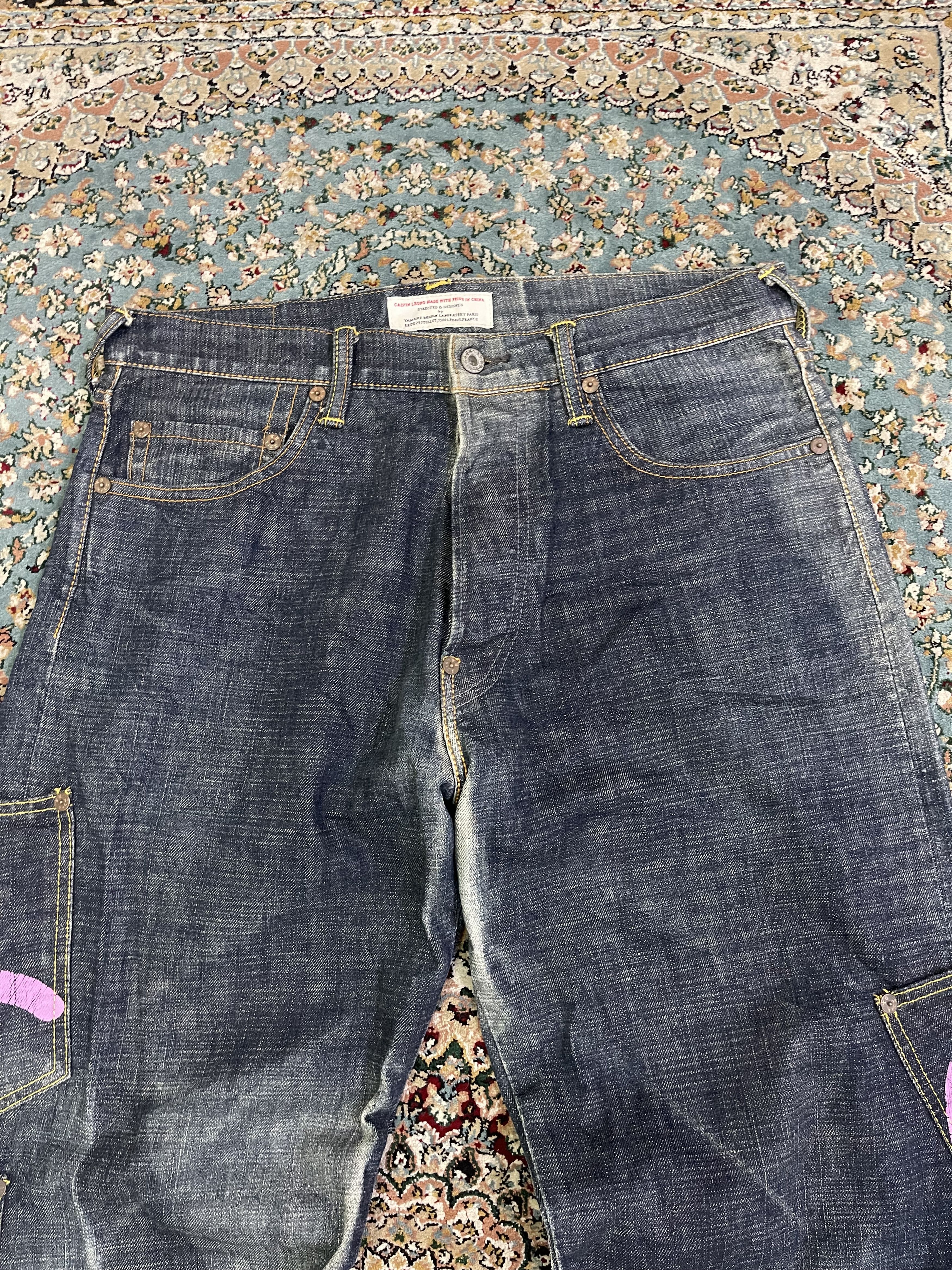 Evisu Vtg RARE Evisu Multipocket Underlicense China Selvedge sz 34 Size US 34 / EU 50 - 3 Thumbnail