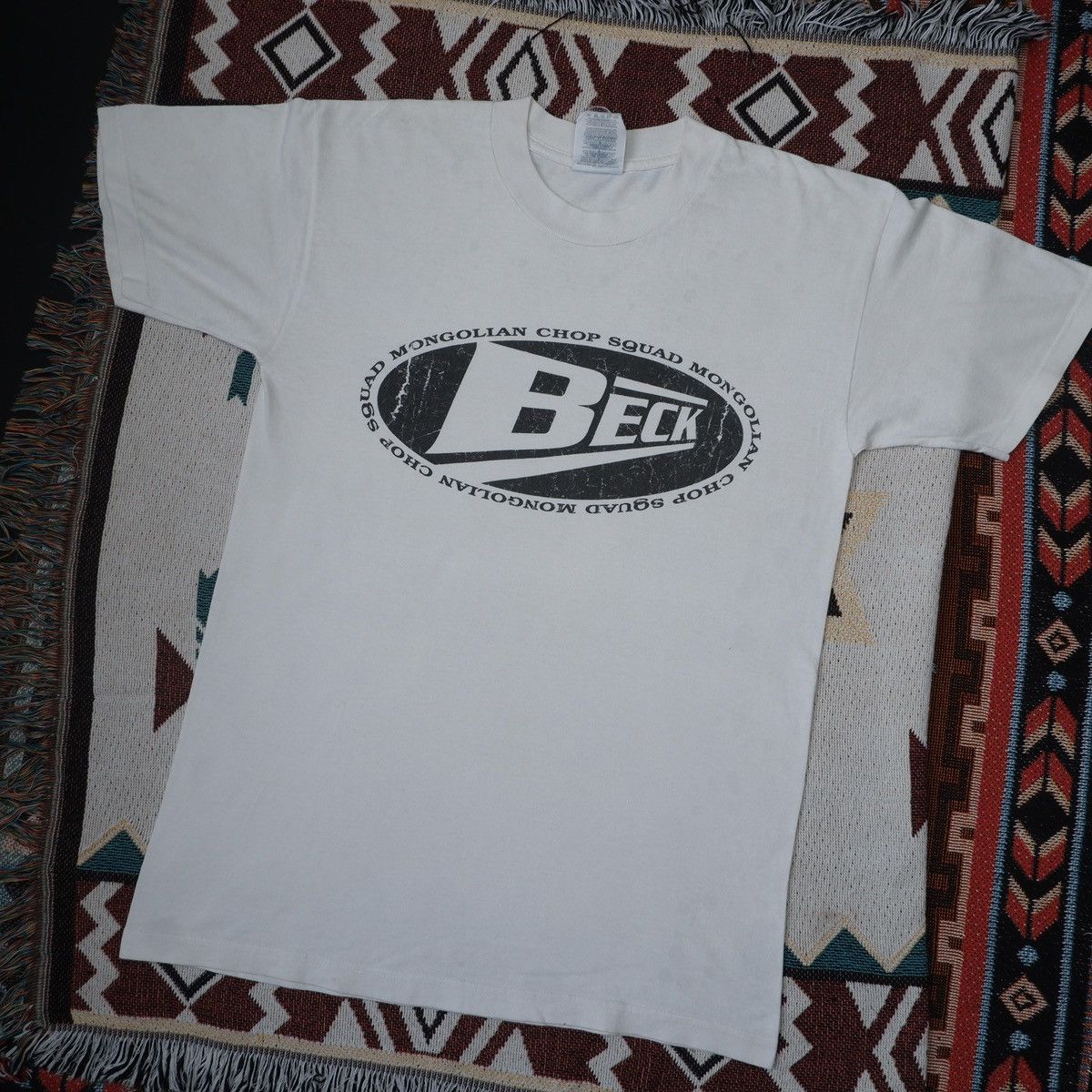 Band Tees BECK (MONGOLIA CHOP SQUAD ) VERY RARE ARTWORK Size US M / EU 48-50 / 2 - 3 Thumbnail