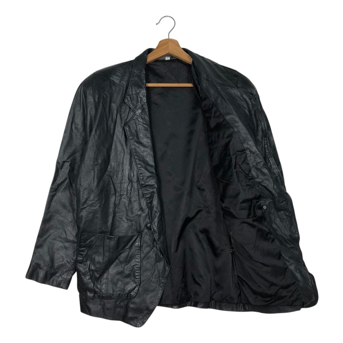 Japanese Brand 🔥VINTAGE WORK LEATHER JACKET UNBRANDED ISSEY MIYAKE Size US M / EU 48-50 / 2 - 13 Thumbnail
