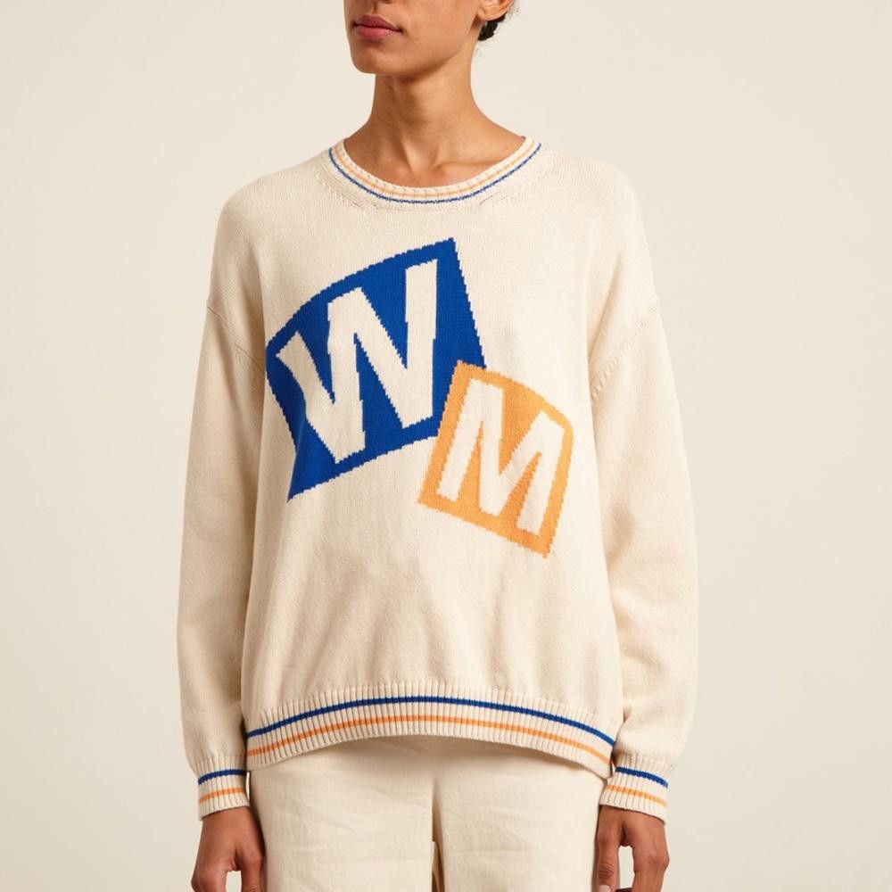 Designer Weekend Max Nara Label-cut Cotton Blend Yarn Sweater Sz: S Size S / US 4 / IT 40 - 1 Thumbnail