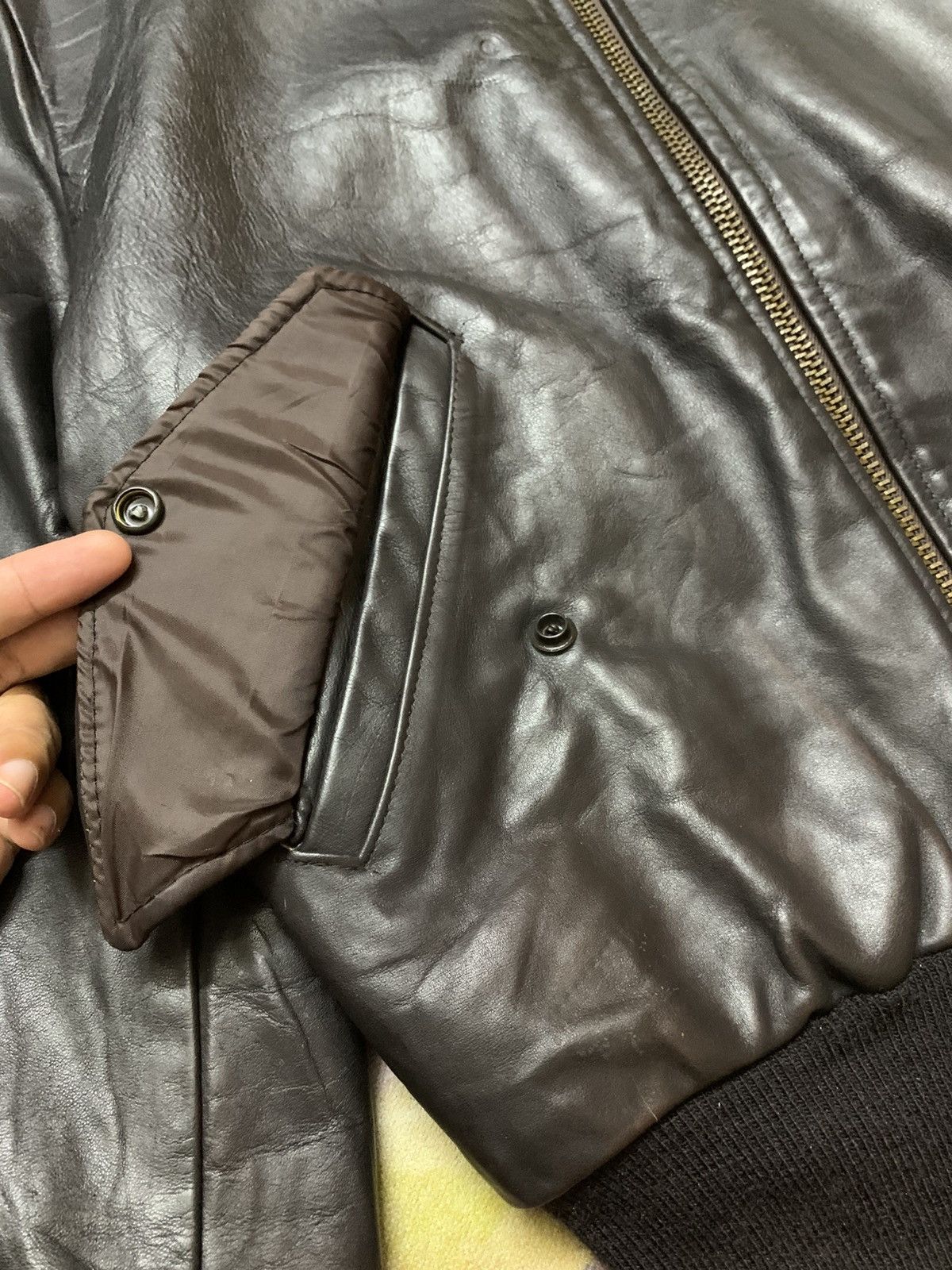 Schott Archive 40s SCHOTT MA-1 Leather Jacket Size US M / EU 48-50 / 2 - 6 Thumbnail