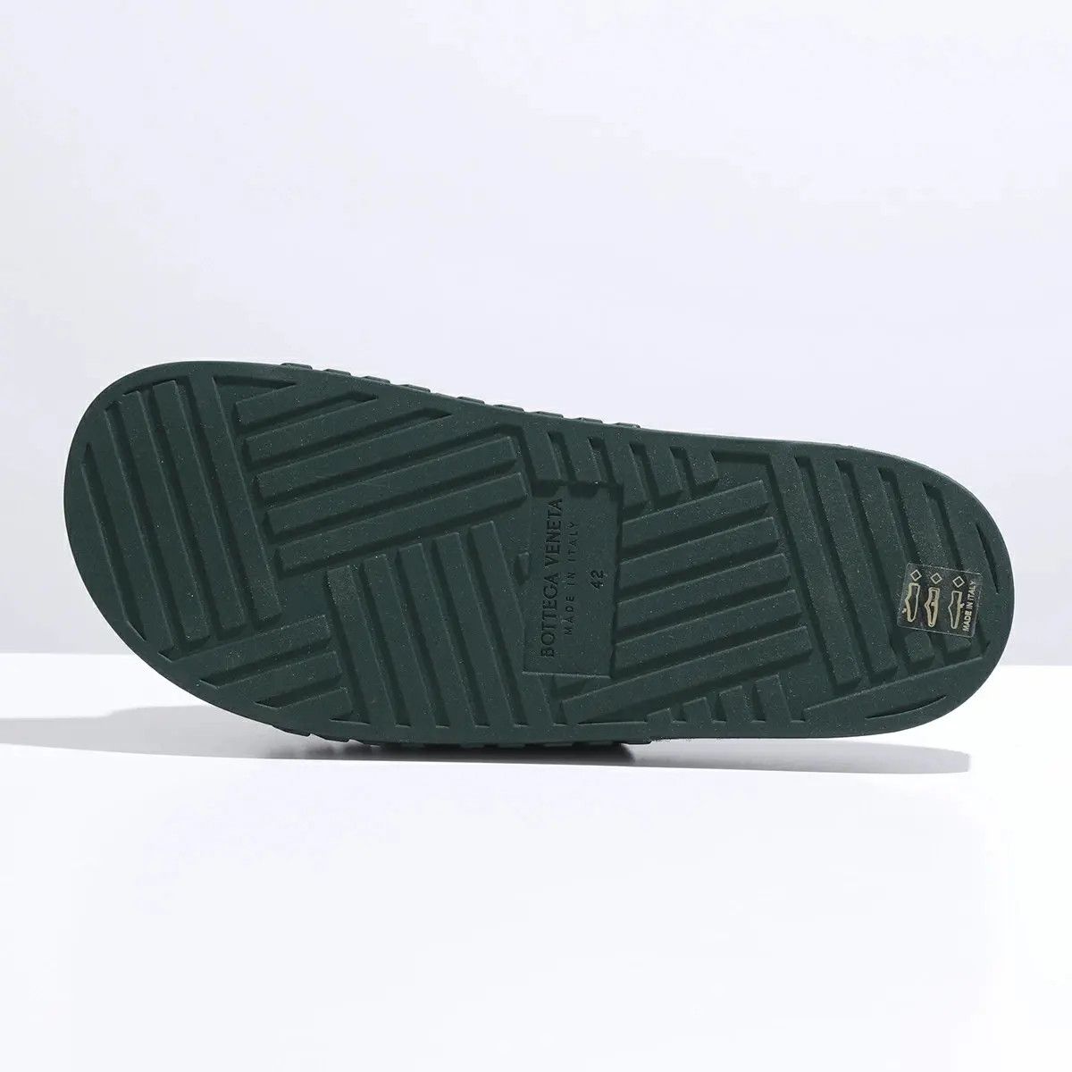 Bottega Veneta o1loc1c0724 690105 Slider in Dark Green Size US 6 / EU 39 - 3 Thumbnail