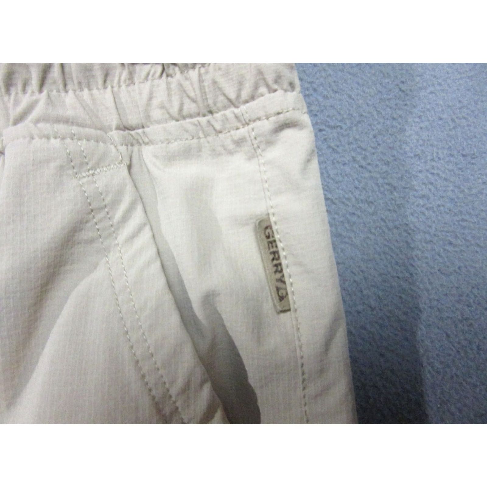 Vintage Gerry Pants Womens Large Beige Stretch Ripstop Hiking Capri High Rise Drawstring Mens? Womens Size 36" / US 14 / IT 50 - 7 Thumbnail