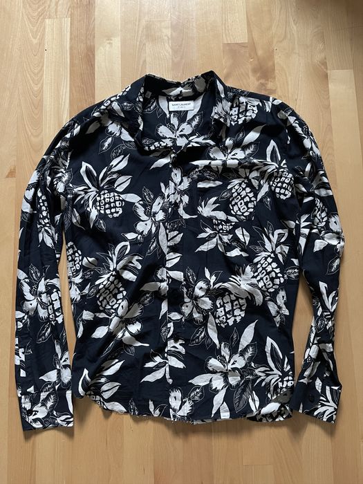 Saint laurent hawaiian top shirt long sleeve