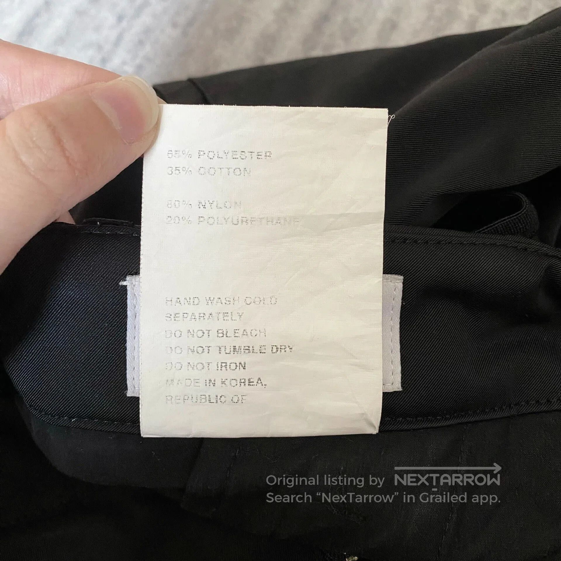 POST ARCHIVE FACTION (PAF) postarchivefaction black nylon sports pants. Size US 34 / EU 50 - 7 Thumbnail