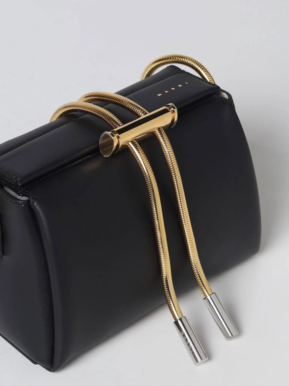 Marni o1srvl11e0624 Size: OS / Toggle Bag in Black Size ONE SIZE - 4 Thumbnail