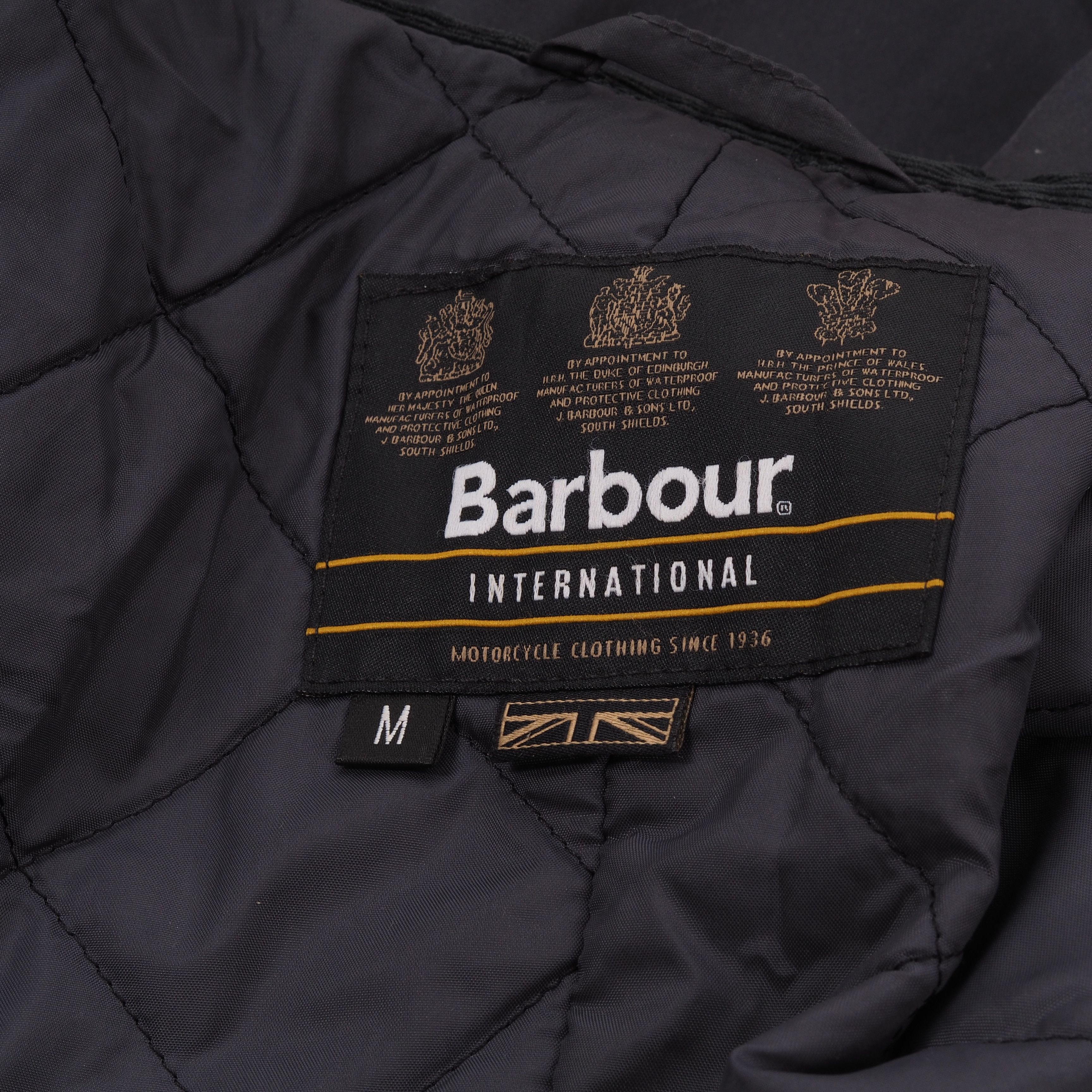 Barbour Barbour Men's DUKE Moto Biker Blue Short Waxed Coat Jacket Size US M / EU 48-50 / 2 - 3 Thumbnail