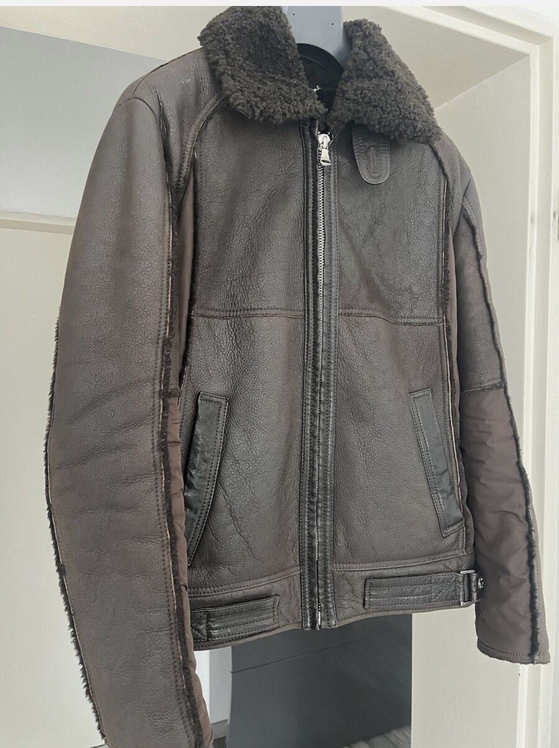 Dolce & Gabbana VINTAGE AVIATOR SHEARLING JACKET Size US M / EU 48-50 / 2 - 7 Thumbnail
