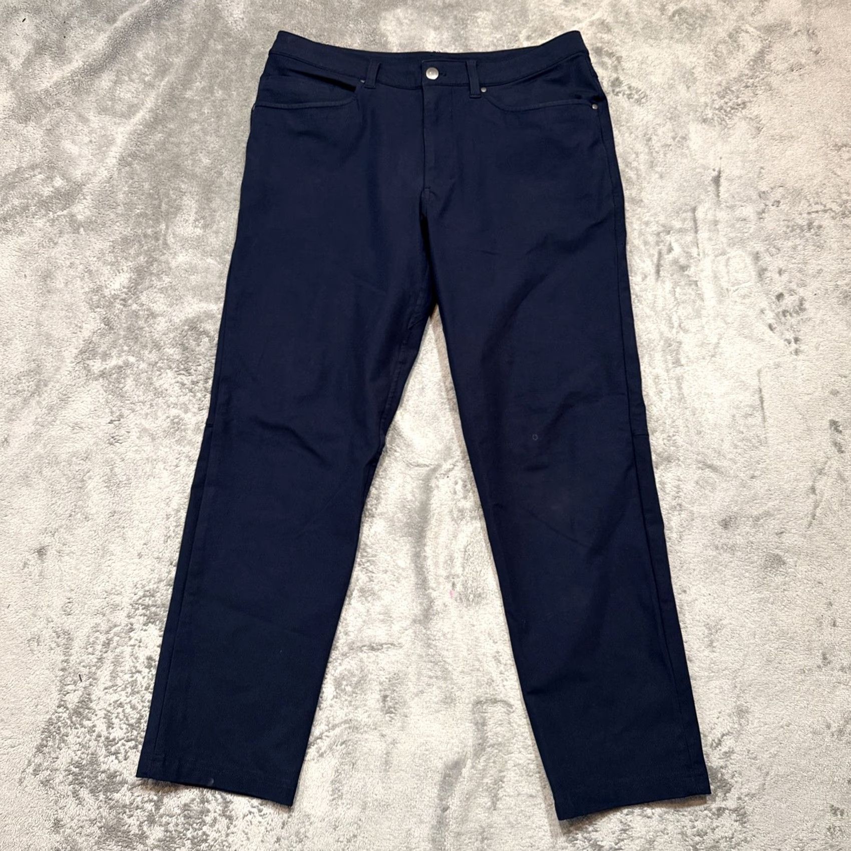 Lululemon Lululemon Pants Mens 32x29 Navy Blue ABC Classic Warpstreme Chino Performance Pant Straight Front Pockets Zipper Logo Button Men Regular 32in Inseam Size US 32 / EU 48 - 2 Thumbnail