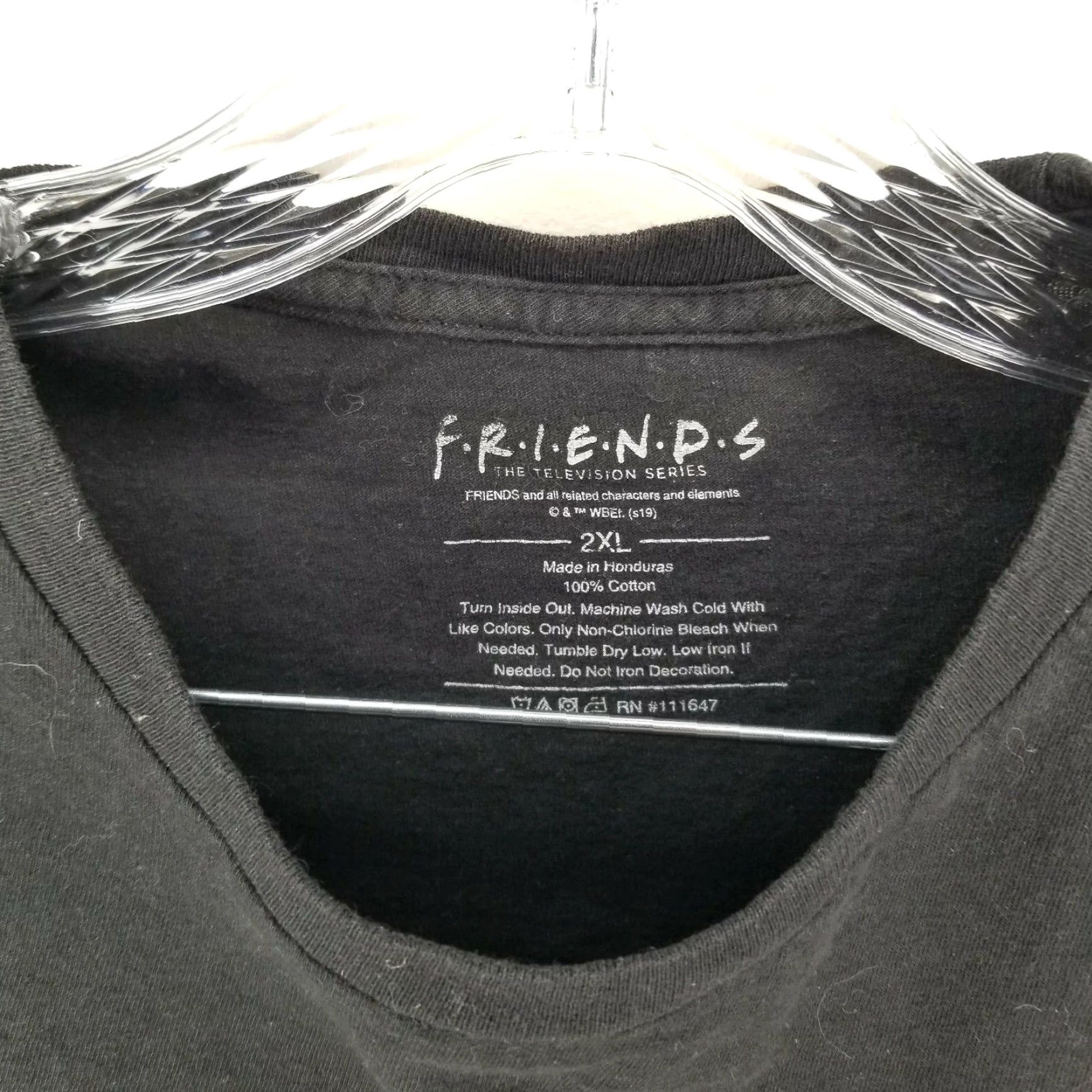Vintage VINTAGE Friends T-Shirt Womens Black 2XL Regular F.R.I.E.N.D.S. Size XXL / US 16-18 / IT 52-54 - 4 Thumbnail