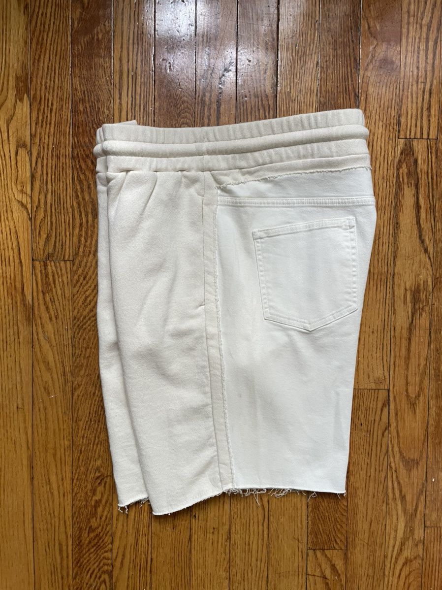 Maison Margiela Margiela Japanese fleece shorts in Ivory Size US 32 / EU 48 - 2 Thumbnail