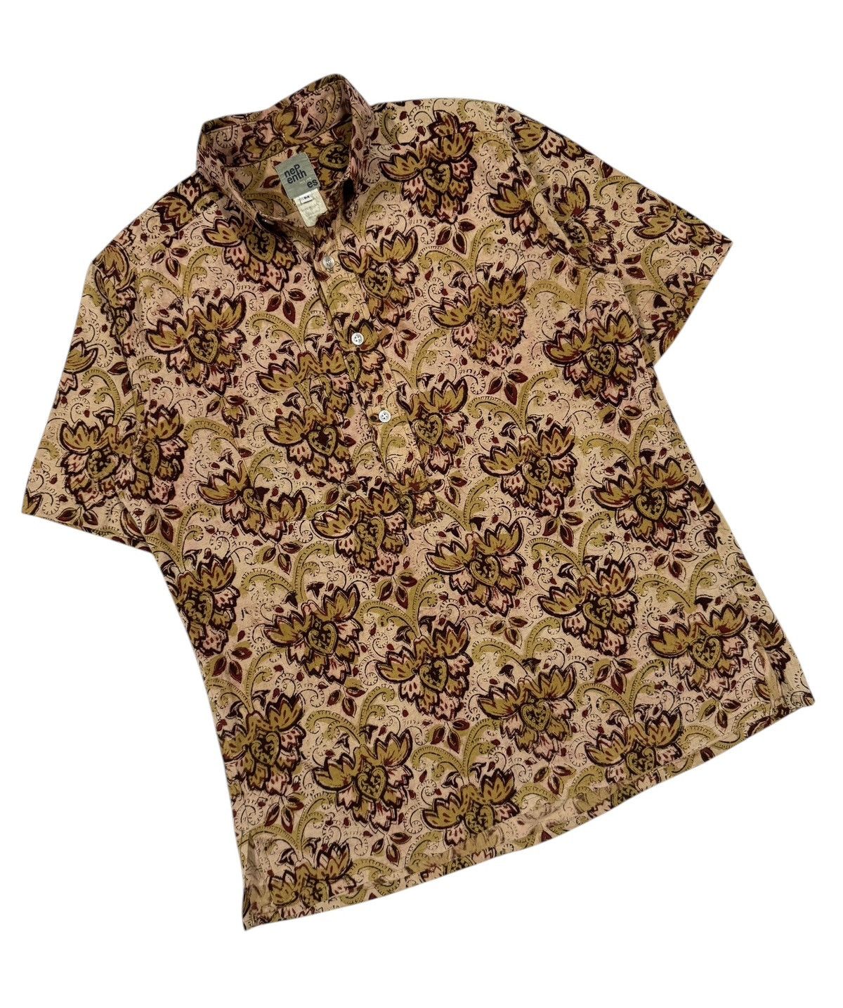Engineered Garments × Needles × Nepenthes Vtg🔥Nepenthes New York 3/4 Button Pullover Shirt Size US M / EU 48-50 / 2 - 5 Thumbnail