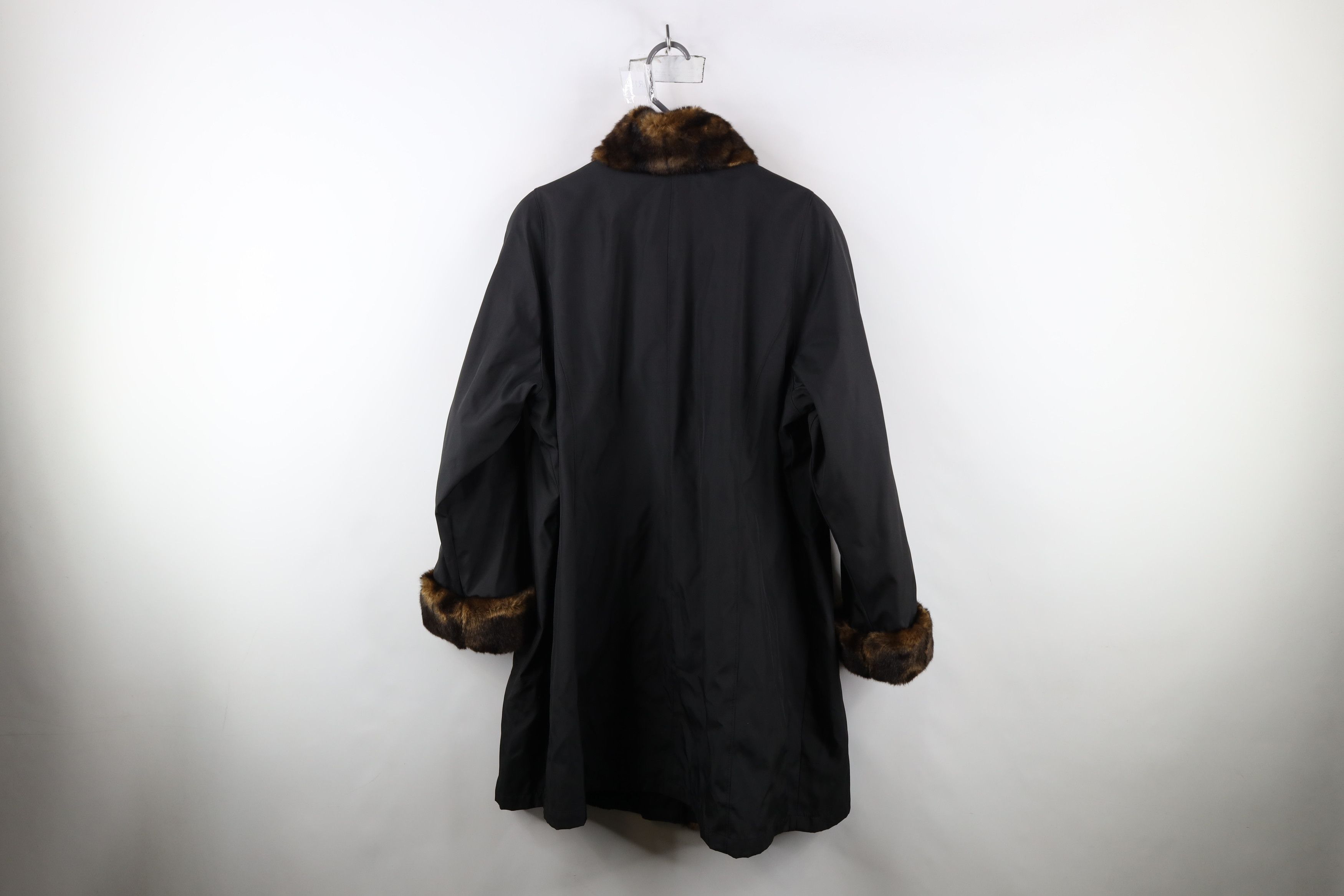 Vintage Vintage Y2K Babydoll Faux Fur Pennylane Jacket Coat Black Size XL / US 12-14 / IT 48-50 - 12 Thumbnail