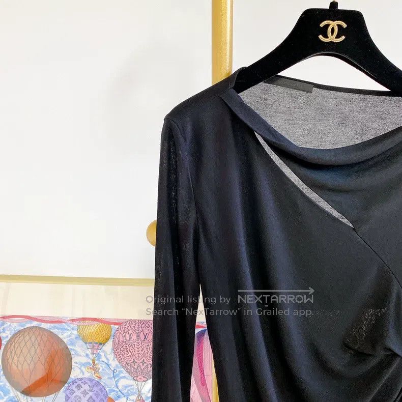 Helmut Lang HELMUT LANG Black Backless Top - Size XS Size XS / US 0-2 / IT 36-38 - 3 Thumbnail