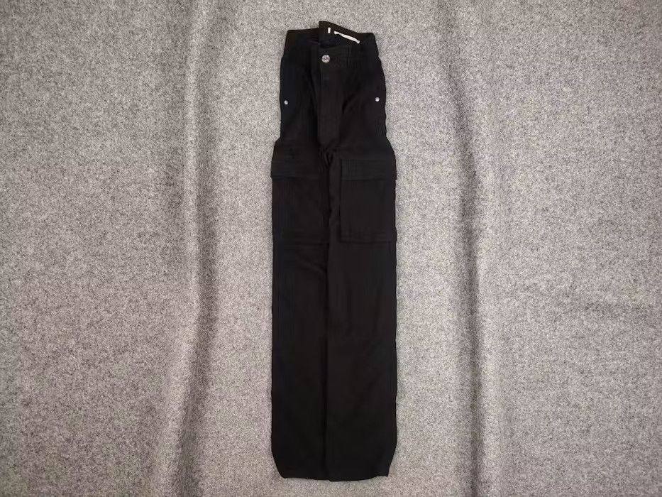 Japanese Brand Vintage 90's Japanese Black Baggy Cargo Pants Y2K Hype Style Size US 29 - 1 Thumbnail