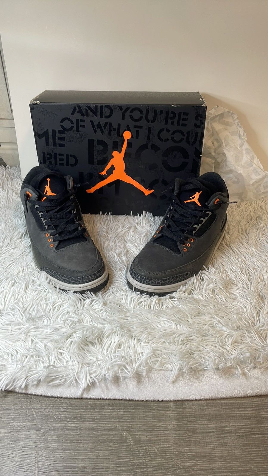 Jordan Brand 2023 Nike Air Jordan 3 Retro Fear Pack single Size US 10 / EU 43 - 2 Thumbnail