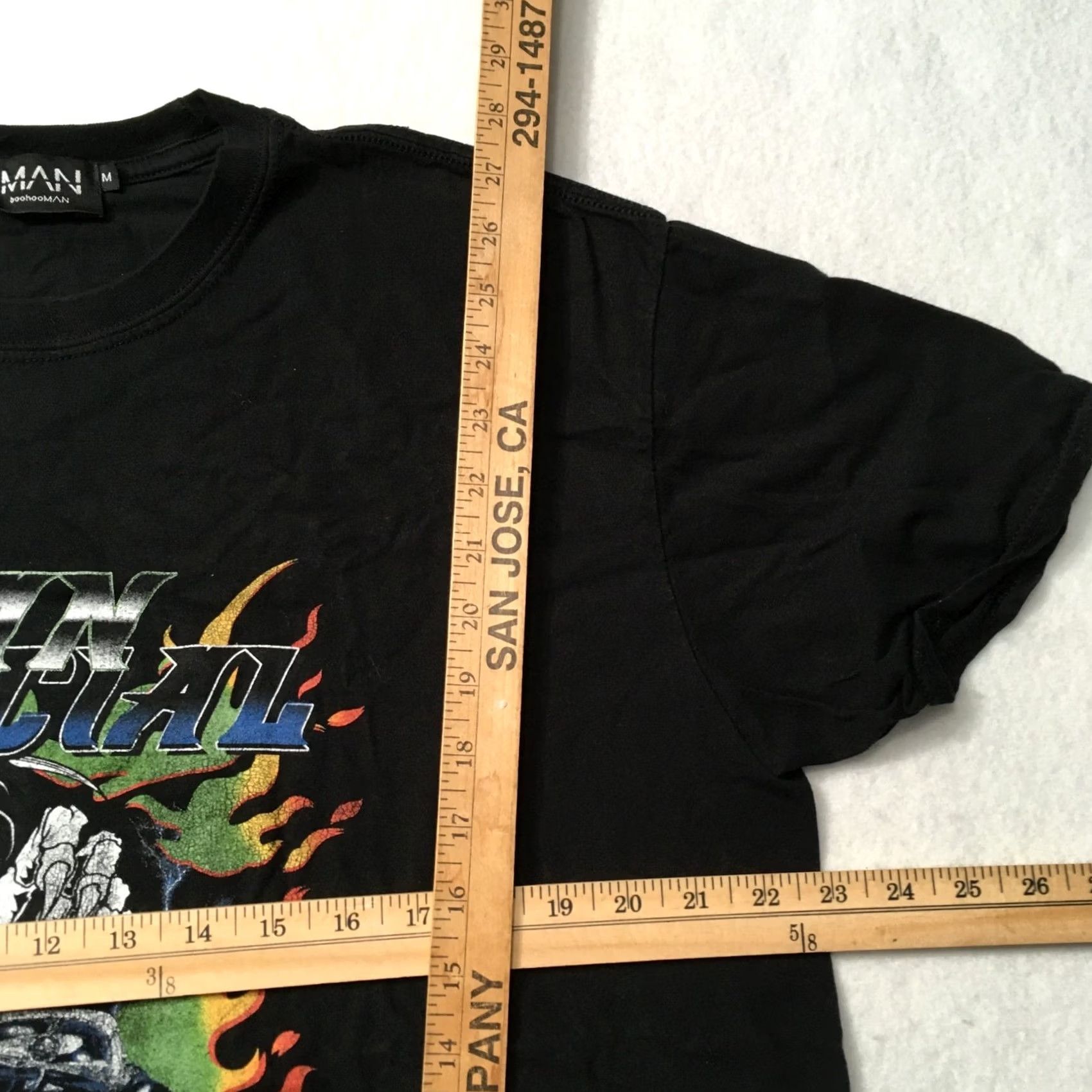 Vintage MAN Shirt MEDIUM ROOADSTER GRIM REAPER FLAMES GRAPHIC Men Black Size US M / EU 48-50 / 2 - 4 Thumbnail