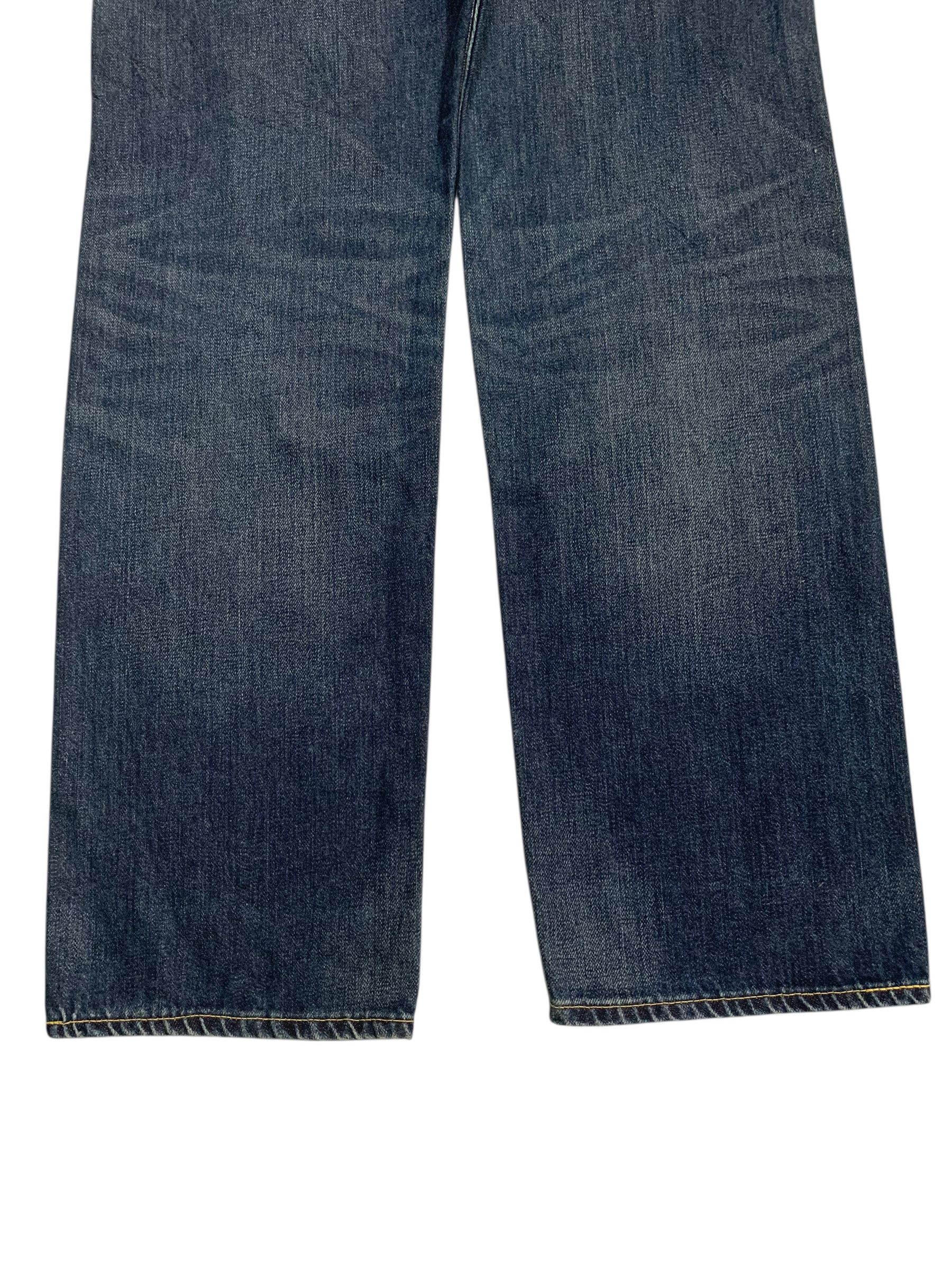 Kapital UNKNOWN BRAND JAPANESE SELVEDGE BUTTON FLY DISTRESSED DENIM Size US 32 / EU 48 - 12 Thumbnail