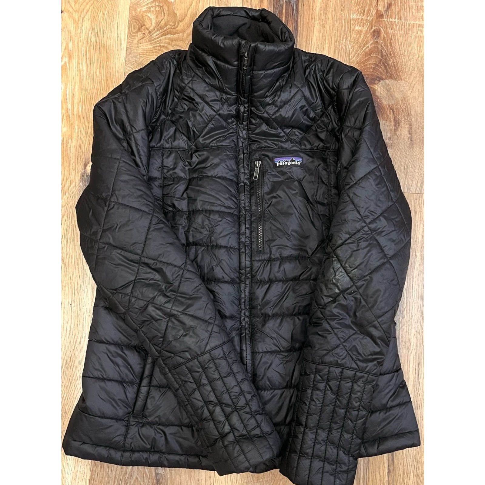 Patagonia PATAGONIA Womens Puffer Jacket Insulated Lightweight Coat M Black Nylon Polyester Zip Quilted Pockets Logo corn depot? Size M / US 6-8 / IT 42-44 - 3 Thumbnail