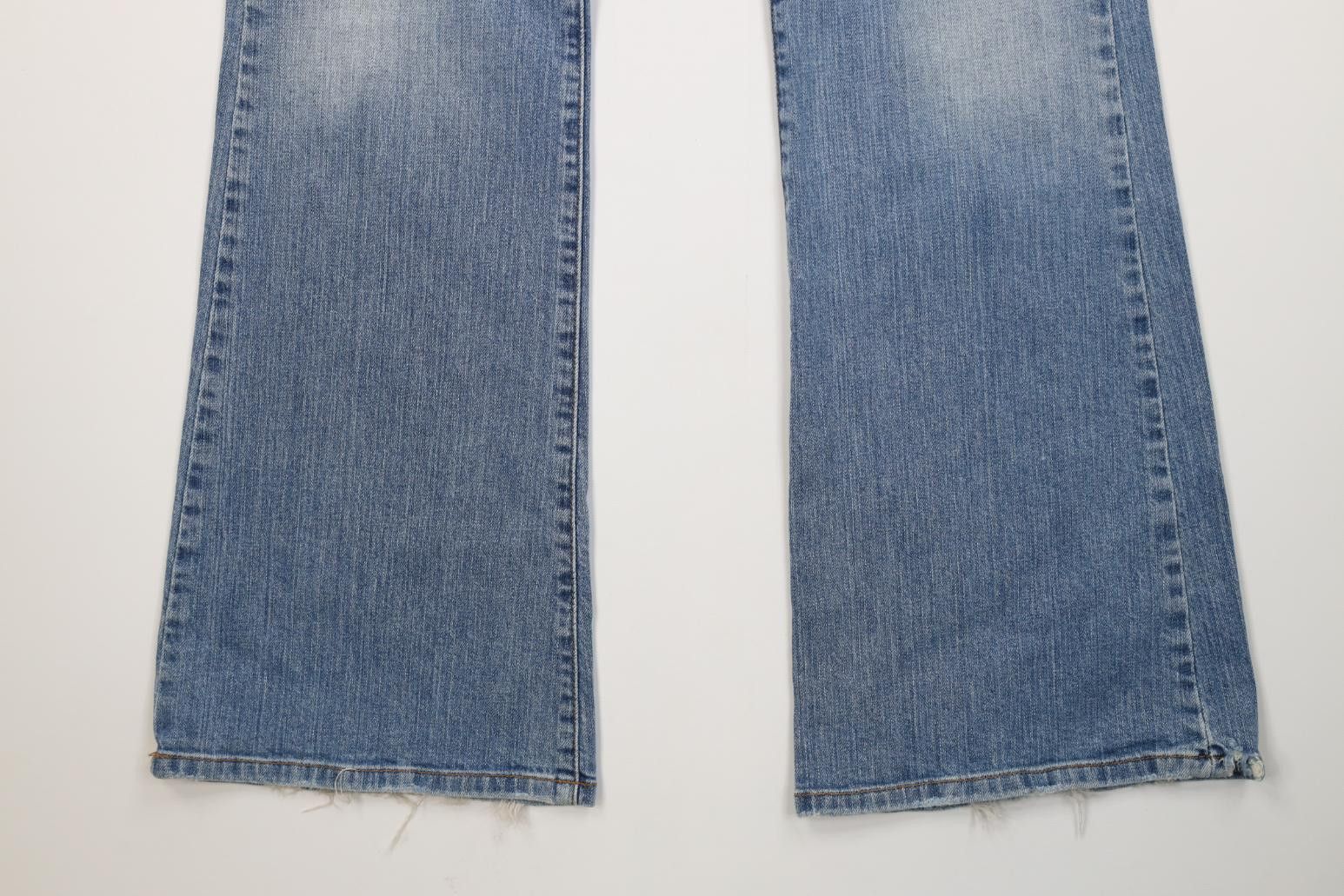 Lucky Brand Vintage 90s Y2K Lucky Brand Flared Wide Leg Jeans USA Blue Size 30" / US 8 / IT 44 - 4 Thumbnail