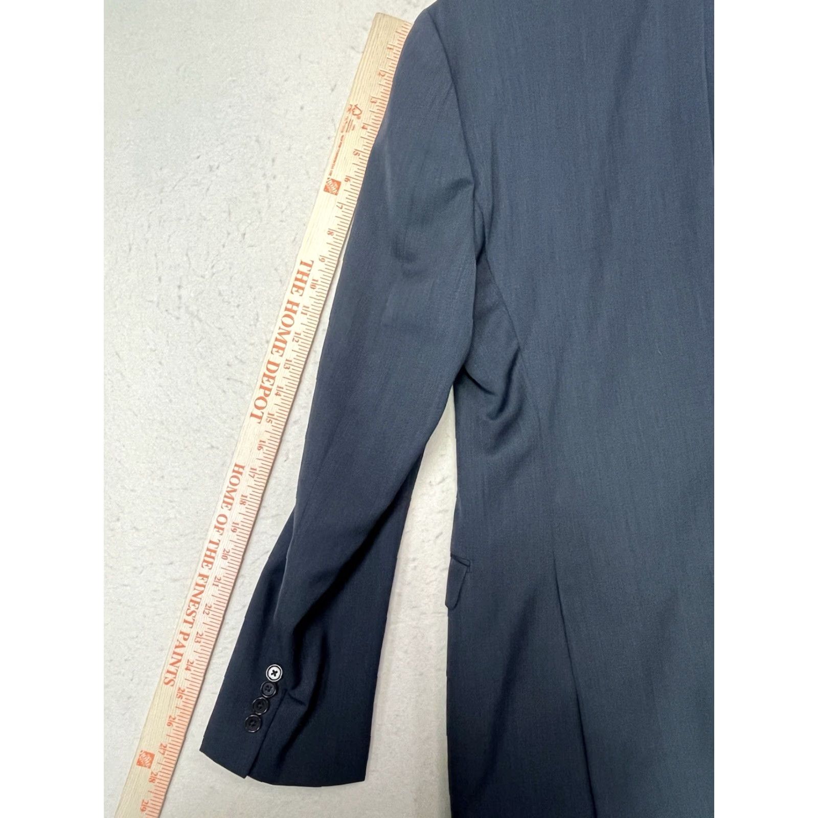 DKNY DKNY mens charcoal gray sport coat jacket blazer 42L Wool Blend Two-Button Notch Lapel Regular Fit Casual Business Party/Cocktail Wedding Mens Size 42R - 5 Thumbnail