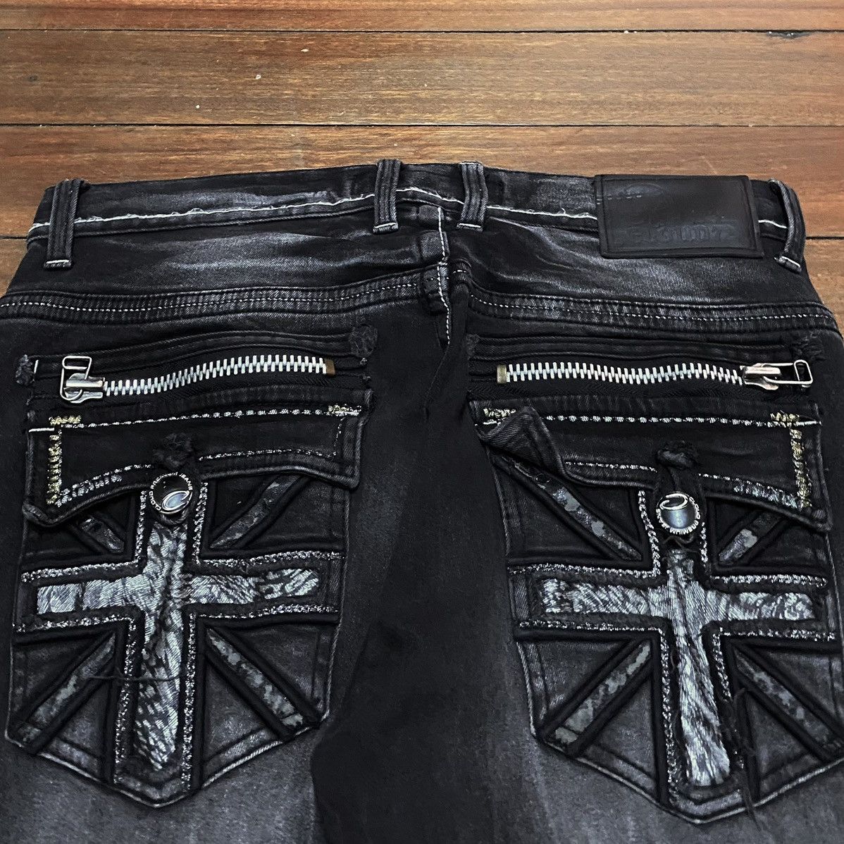 Japanese Brand Very Rare Design Vintage Japanese Brand Cloud 72 Jeans 2000s Size US 32 / EU 48 - 4 Thumbnail