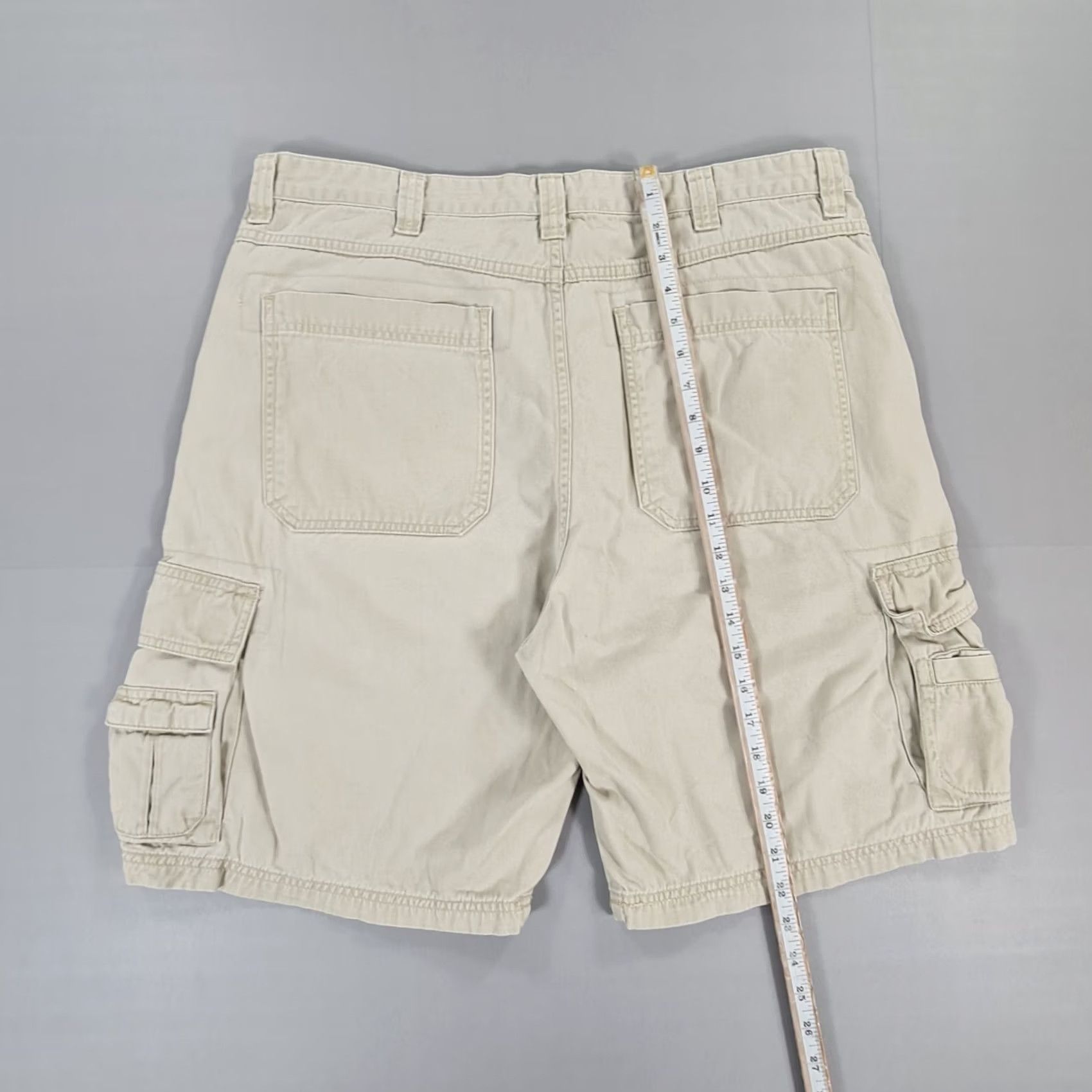 Wrangler Wrangler Cargo Shorts Beige W36 Cotton Canvas 6 Pockets Zip Fly Mens Regular Vintage: No Size US 36 / EU 52 - 5 Thumbnail
