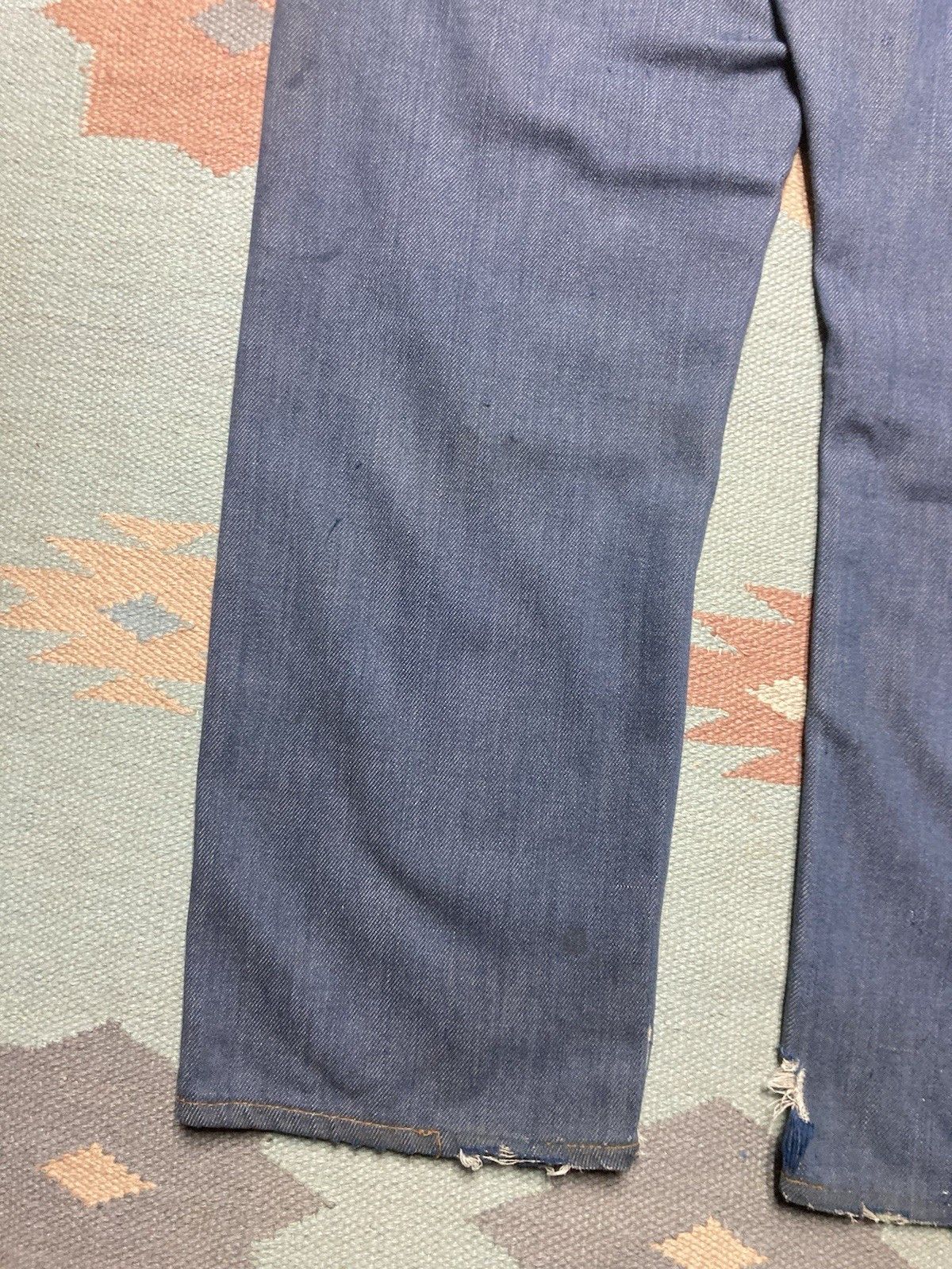 Vintage 1960s Ranchcraft jeans Penneys farm repair distressed 35x29 Size US 35 - 10 Thumbnail