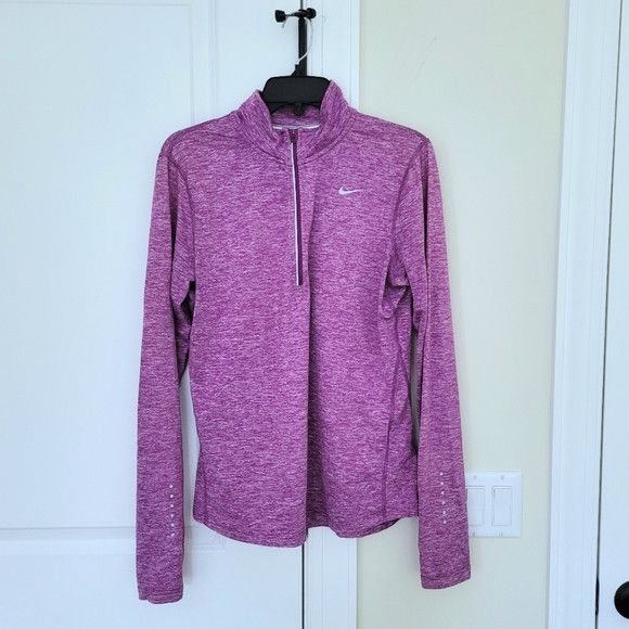 Nike Dri-Fit Element 1/2 Zip Athletic Top Active Outdoor Spring Size M / US 6-8 / IT 42-44 - 5 Thumbnail