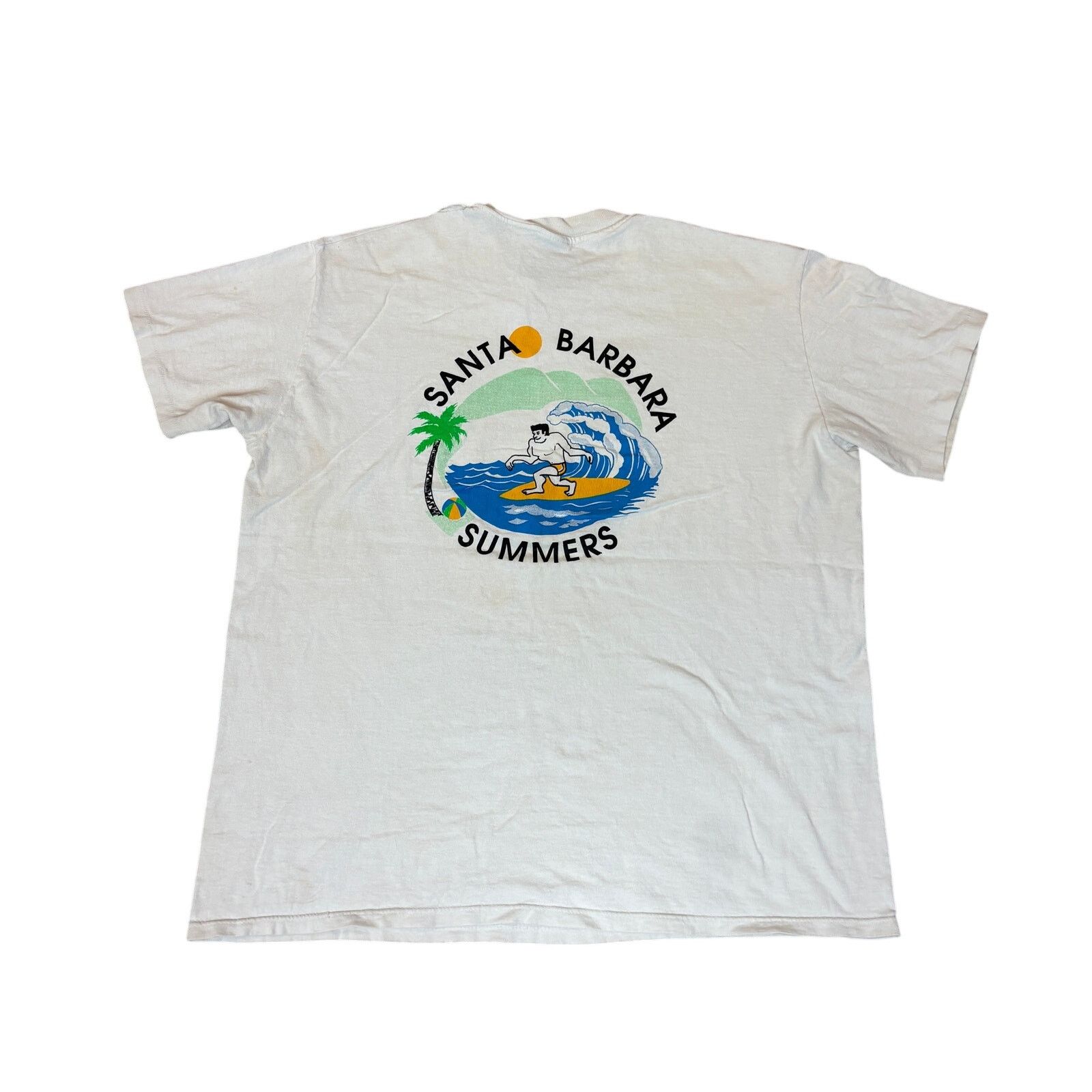 Vintage VTG 80s That Guy Sportswear Santa Barbara Summers Shirt XL Size US XL / EU 56 / 4 - 1 Thumbnail