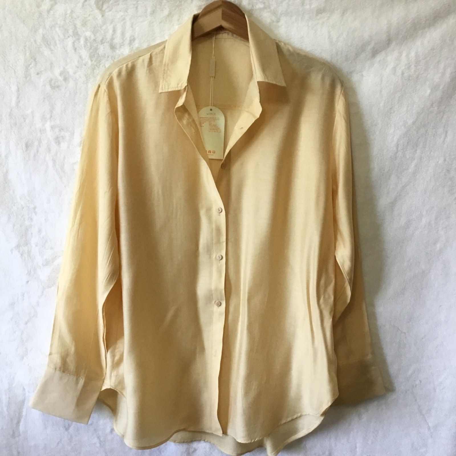 Other With.It Yellow Long-Sleeve Button Shirt Size ONE SIZE - 1 Thumbnail