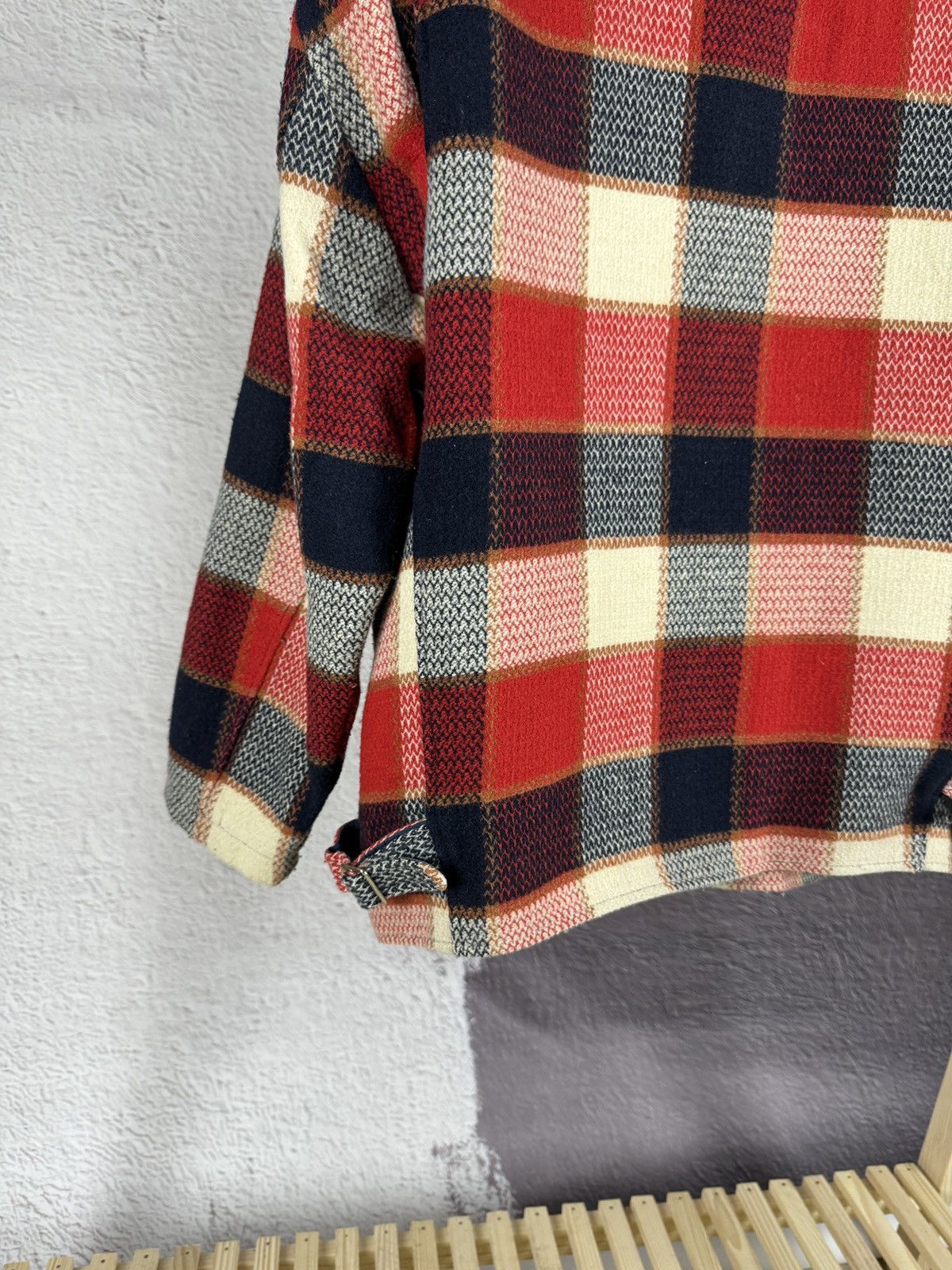 Flannel Bonaventure France vintage flannel full zip shirt jacket Size US S / EU 44-46 / 1 - 11 Thumbnail